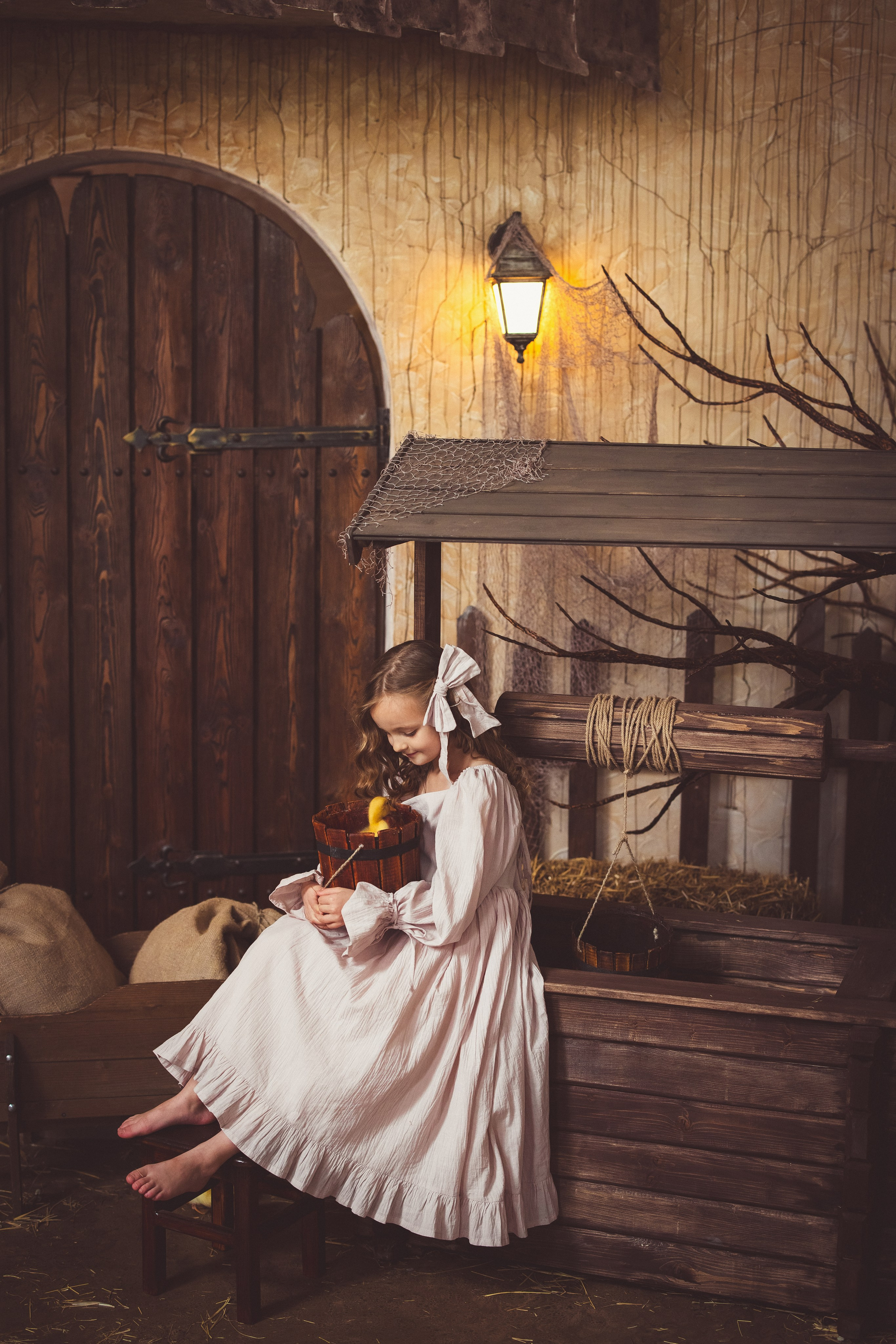 Пасхальный фотопроект с козочкой и утятами, в фотостудии «Эль» 2024 г. Семейный и детский фотограф в Краснодаре Анна Трашкова