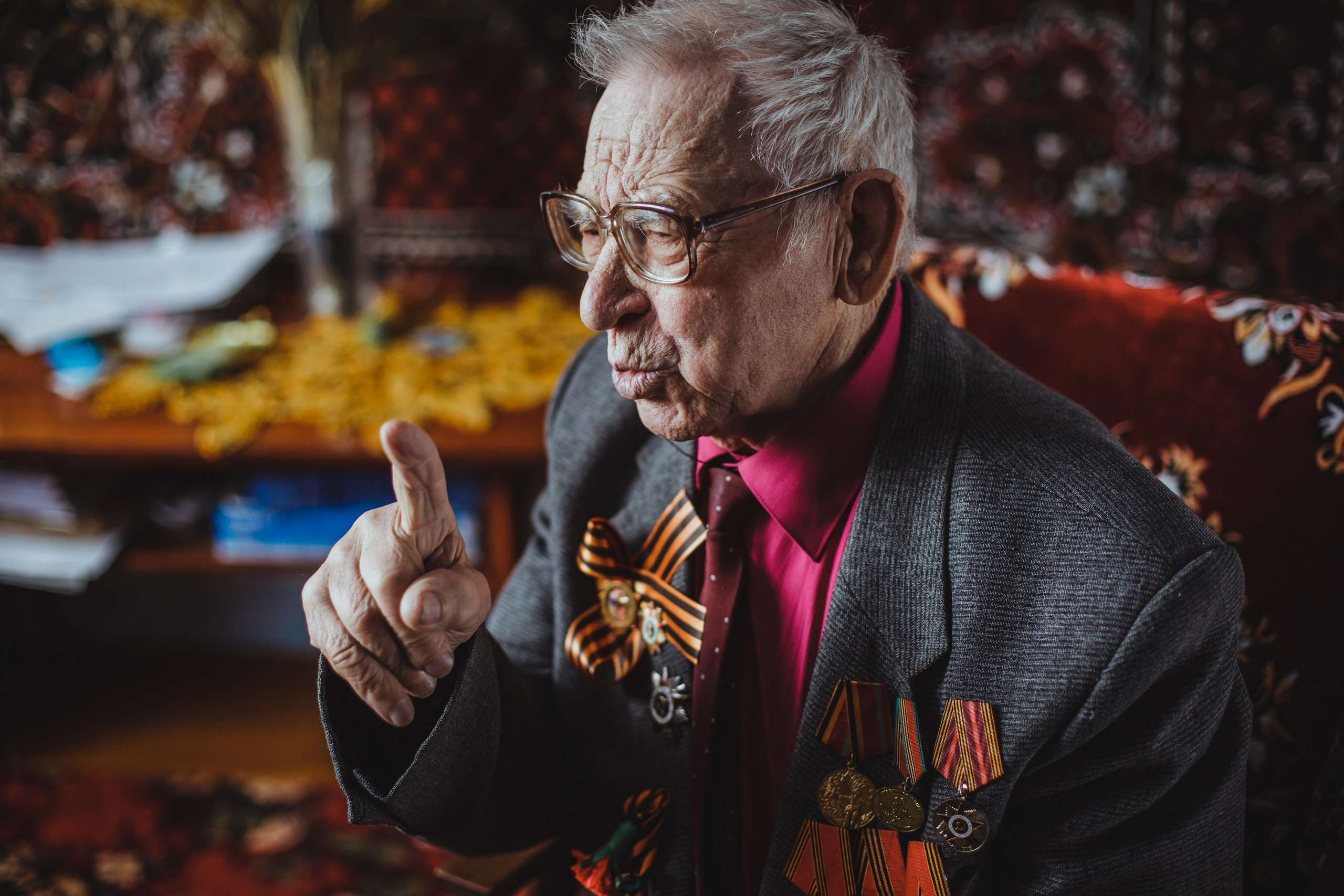 Ветеран Великой Отечественной Войны, портрет