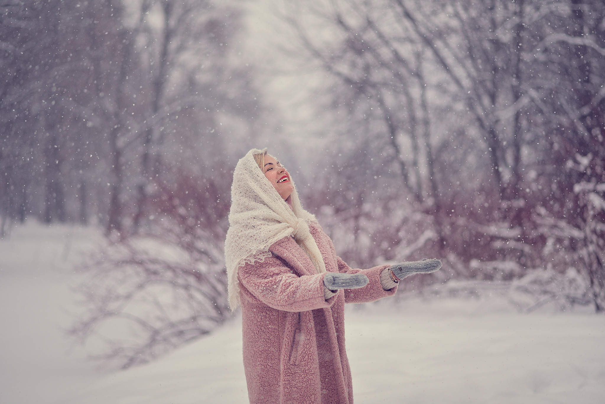 Зимняя фотосессия Галины. Детский и семейный фотограф в Санкт-Петербурге и Мурманске Ксения Дуде