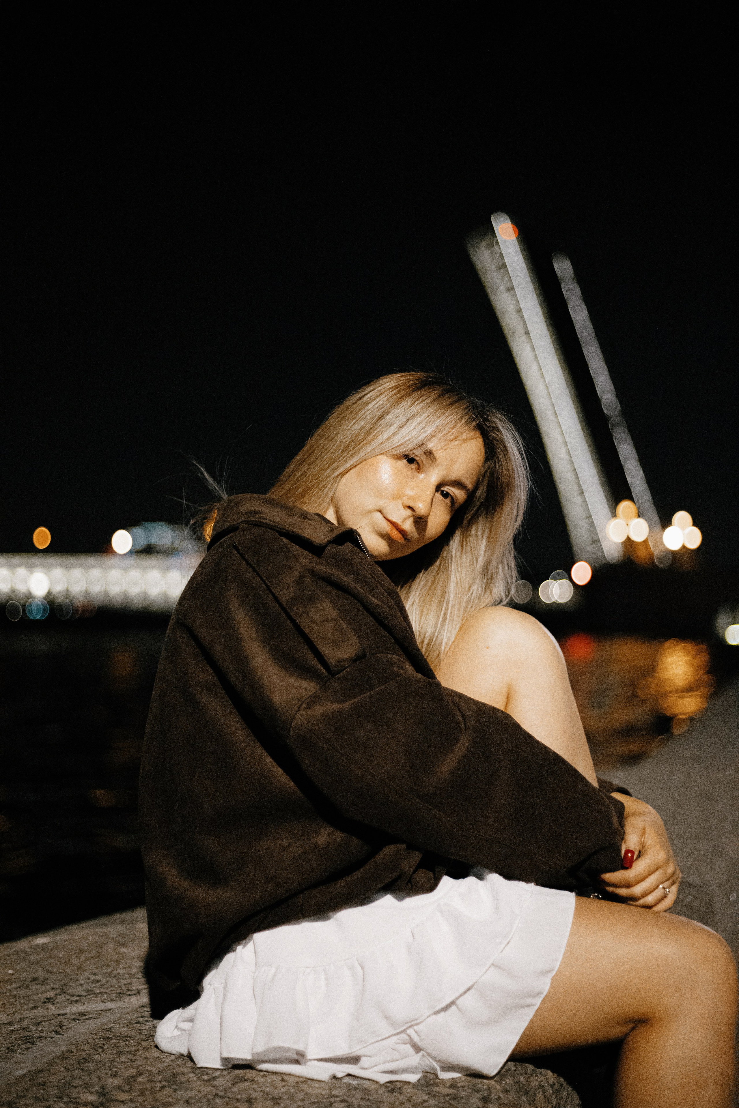 Тёмная ночь, мосты, любовь🤍. Петербургский фотограф — Рия