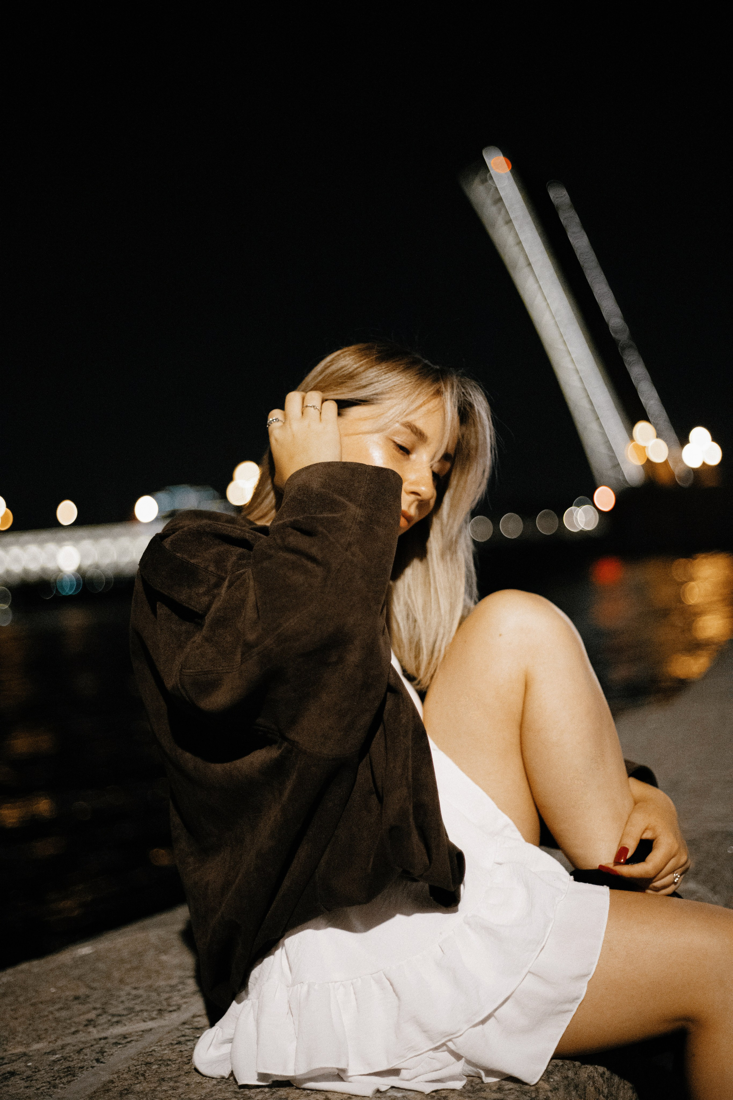 Тёмная ночь, мосты, любовь🤍. Петербургский фотограф — Рия