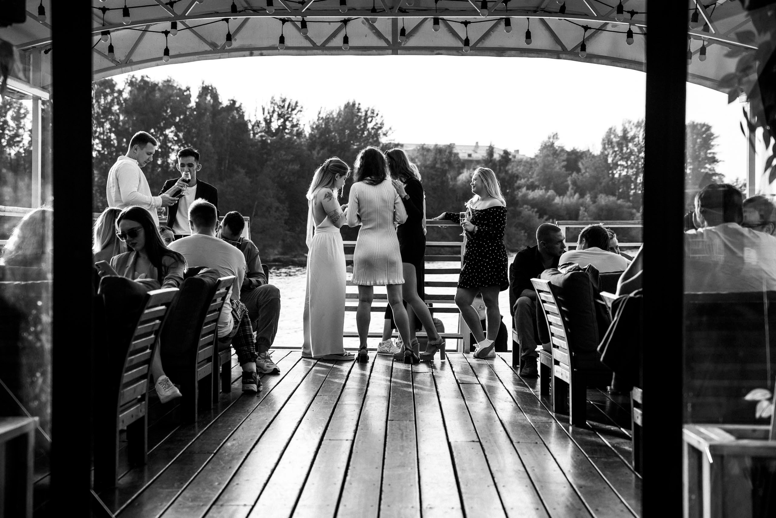 Корпоратив проходивший на кораблике. Санкт Петербург