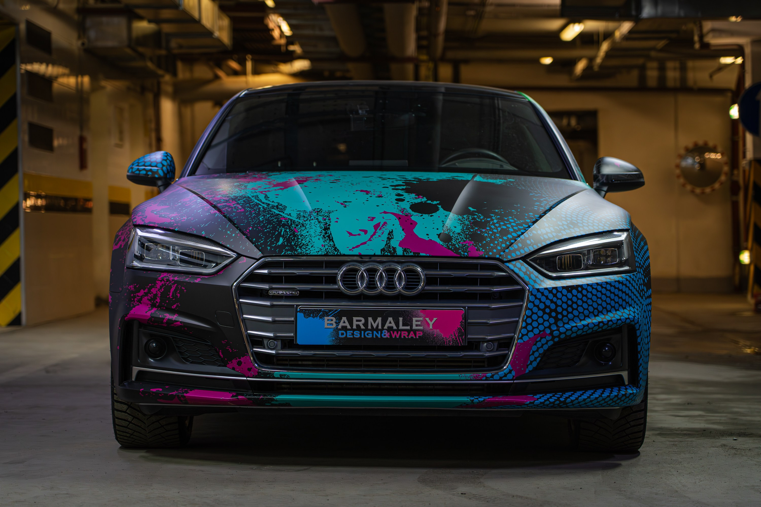 Винилография на Audi A5. Студия дизайна и оклейки авто Barmaley Design