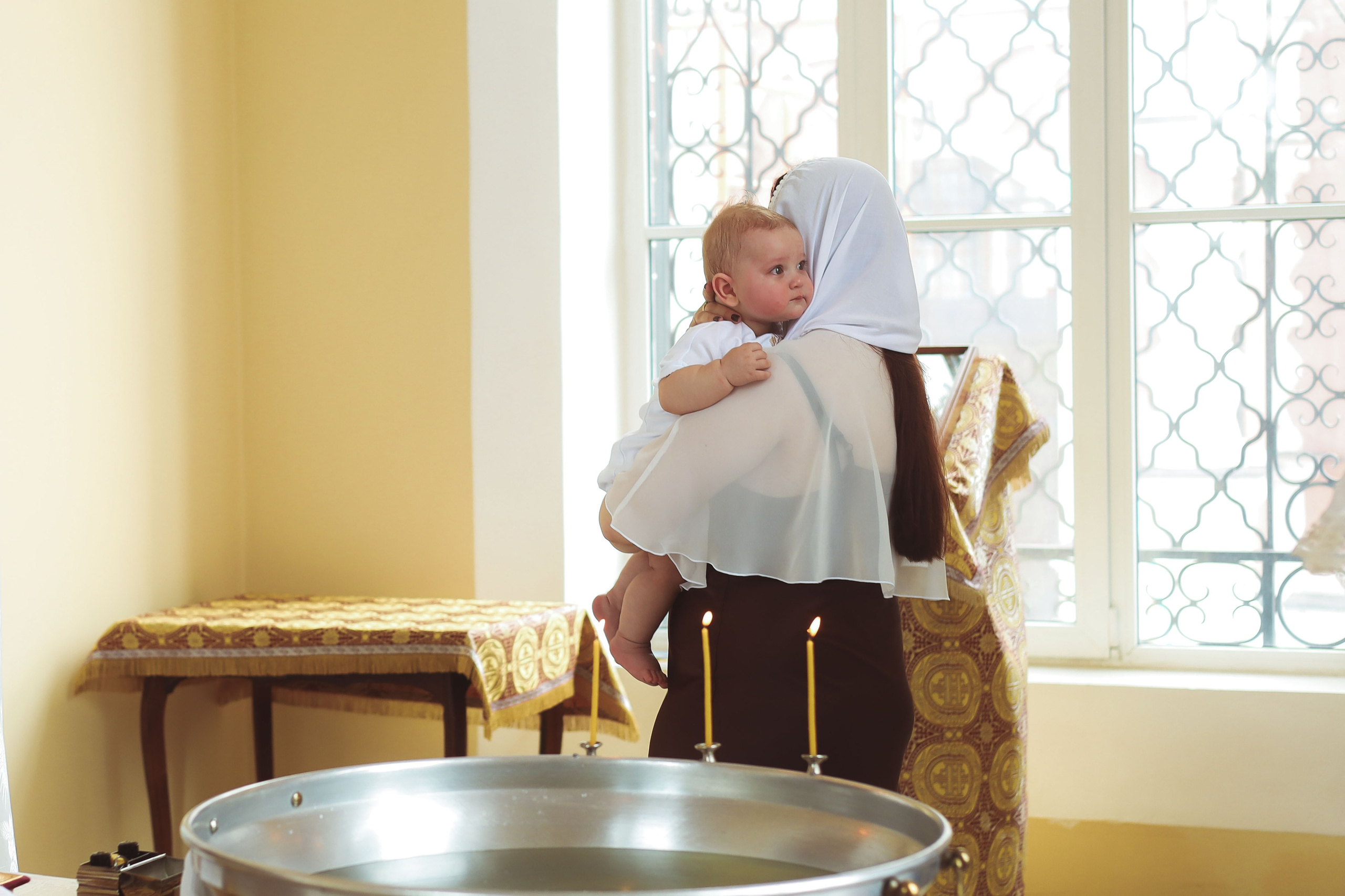 Таинство крещения. Фотограф новорожденных Саратов