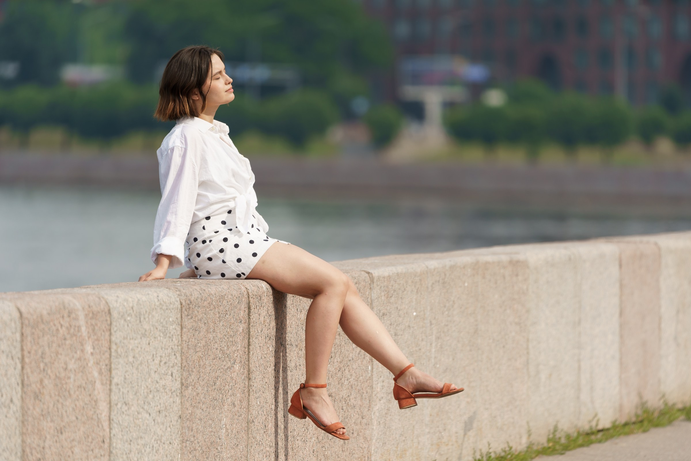 Катя. Свердловская набережная. Портретный фотограф в Санкт-Петербурге Александр Быстрицкий