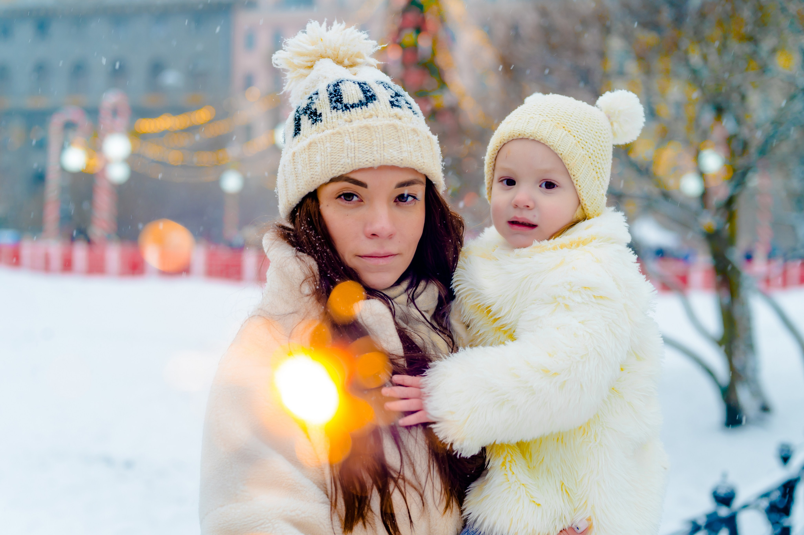Новогодняя фотосессия на Манежной площади. Свадебный и семейный фотограф Евгения Кононова