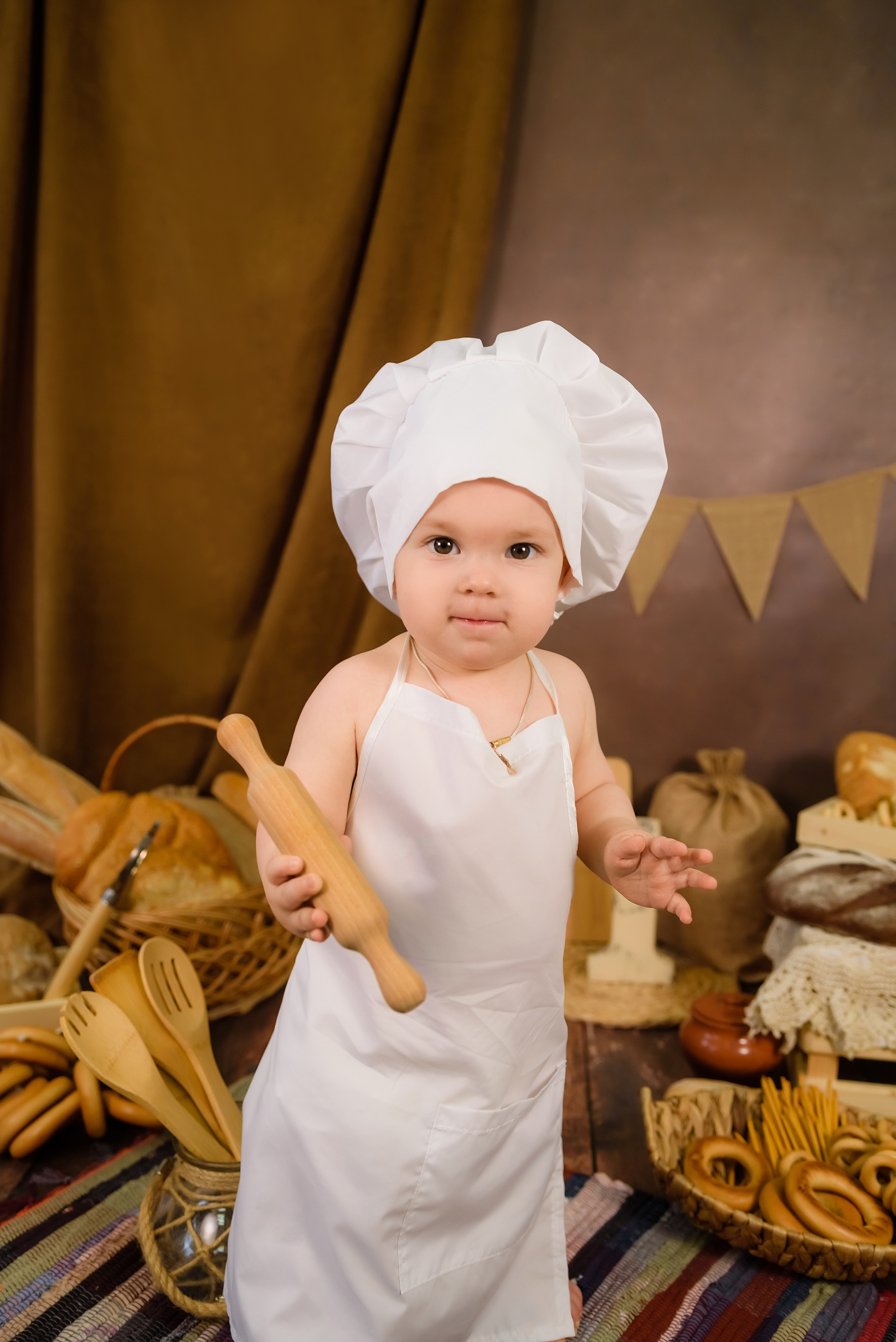 «Маленький пекарь» Саша 1 годик. Детский Фотограф |Фотограф на годик в Брянске Ирина Романова