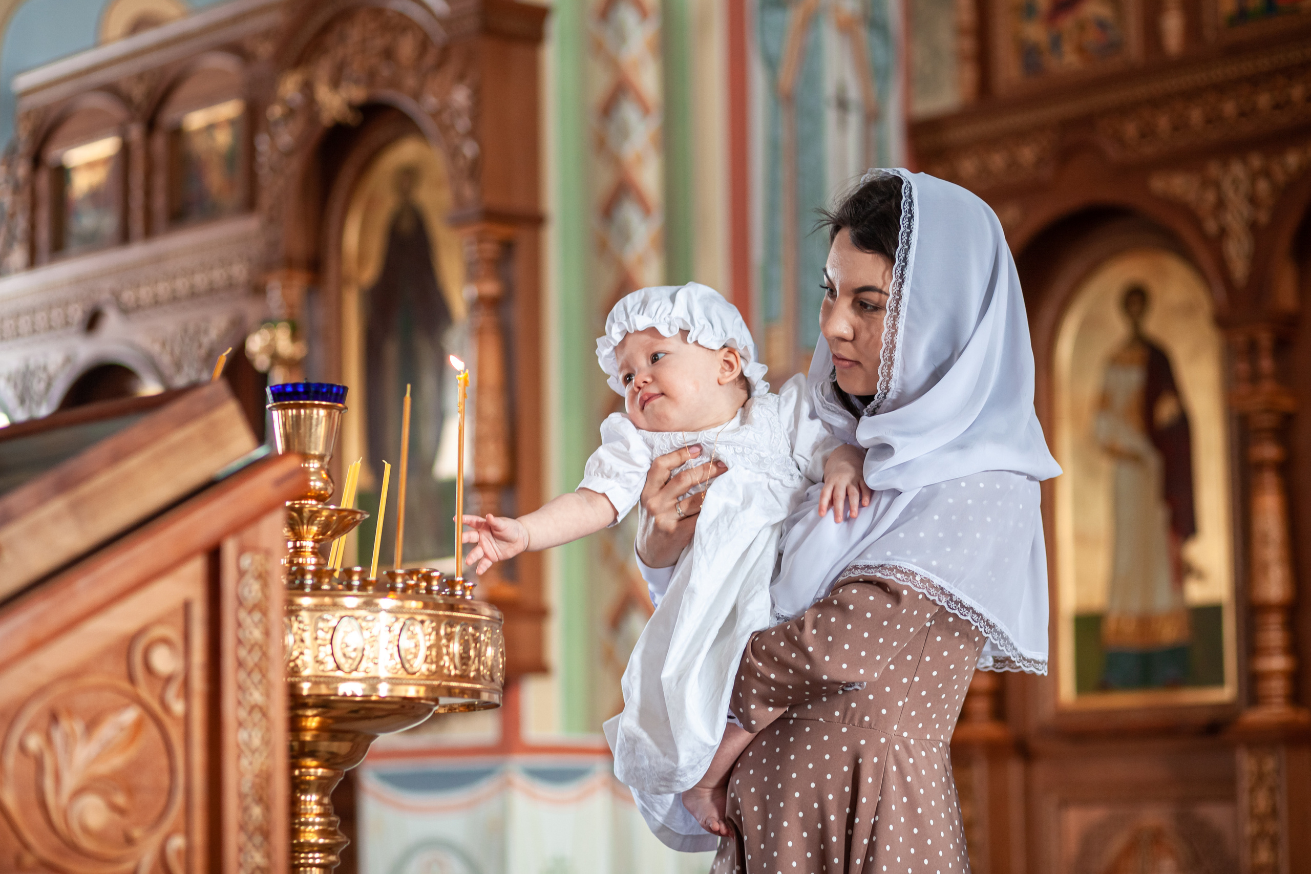 Таинство крещения Каролины. Фотограф на крещение и венчание в Самаре и Тольятти Елена Арди