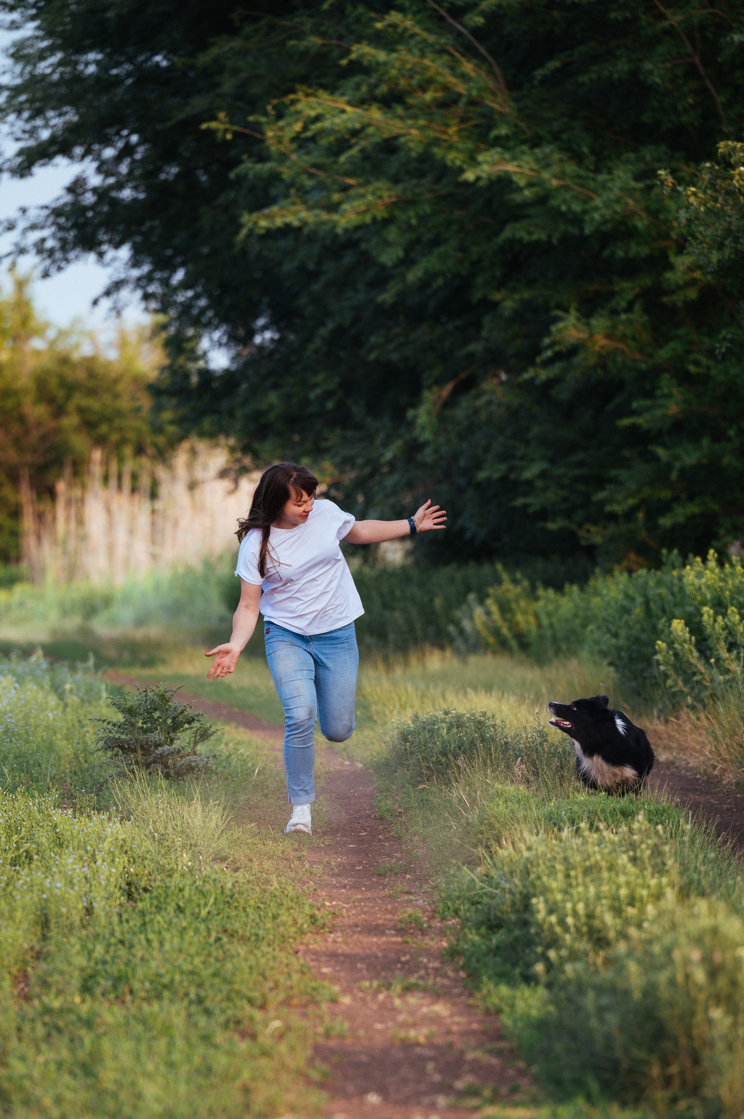 Прогулка на рассвете с бордер-колли. Фотограф в Ростове —на — Дону