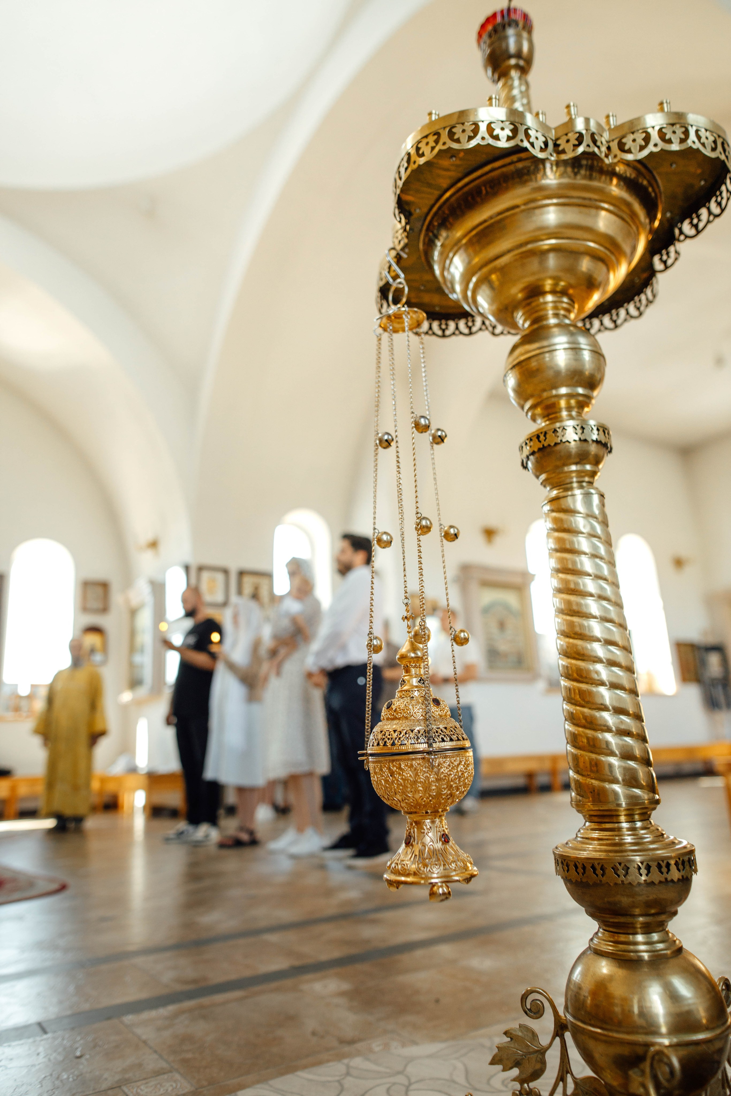 Крещение Энвера (Михаила), д. Колядищи, храм Успения Пр. Богородицы, август 2025