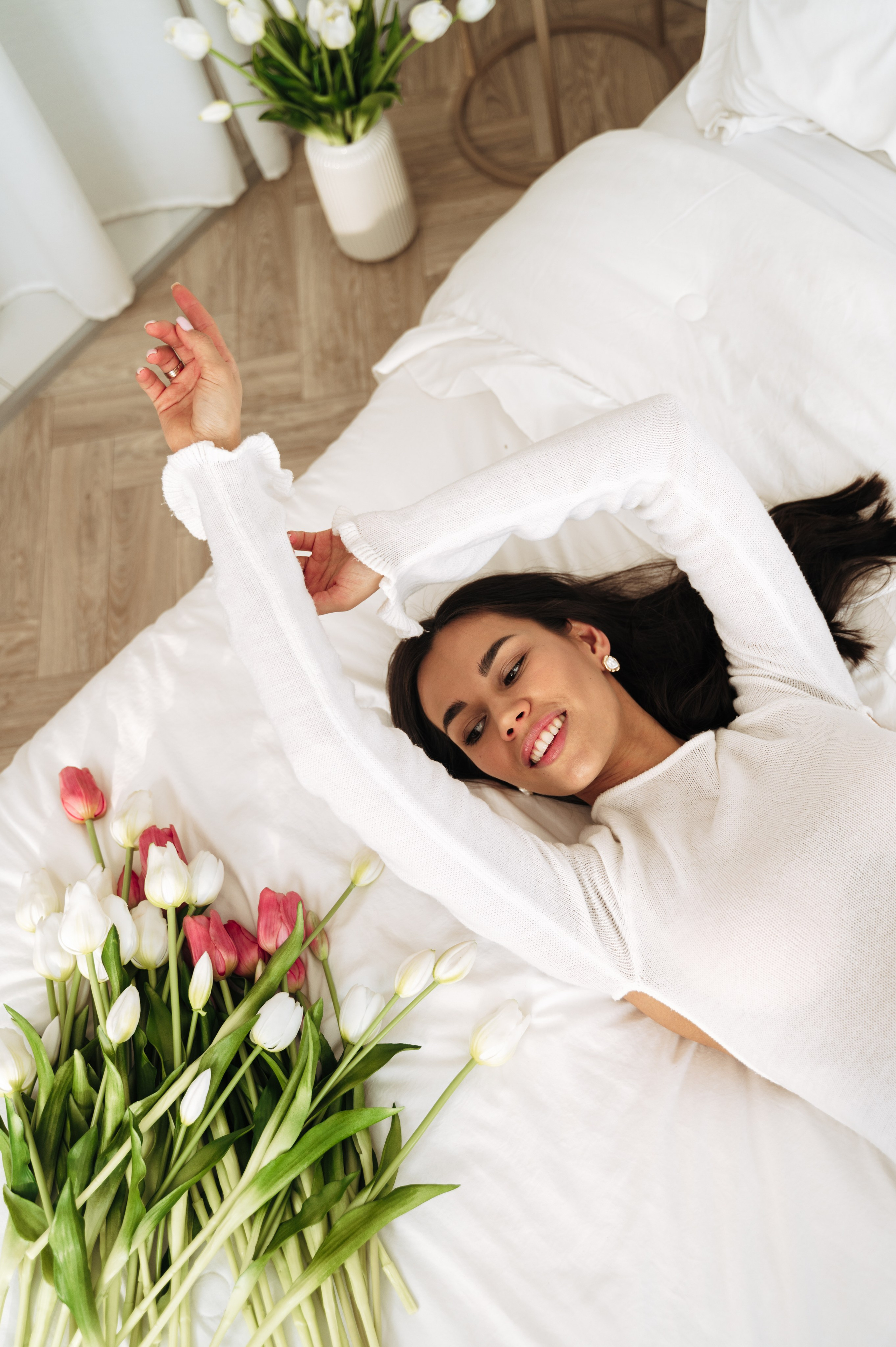 Весенняя фотосессия с цветами. Портретный и семейный фотограф в Екатеринбурге Мария Чахеева