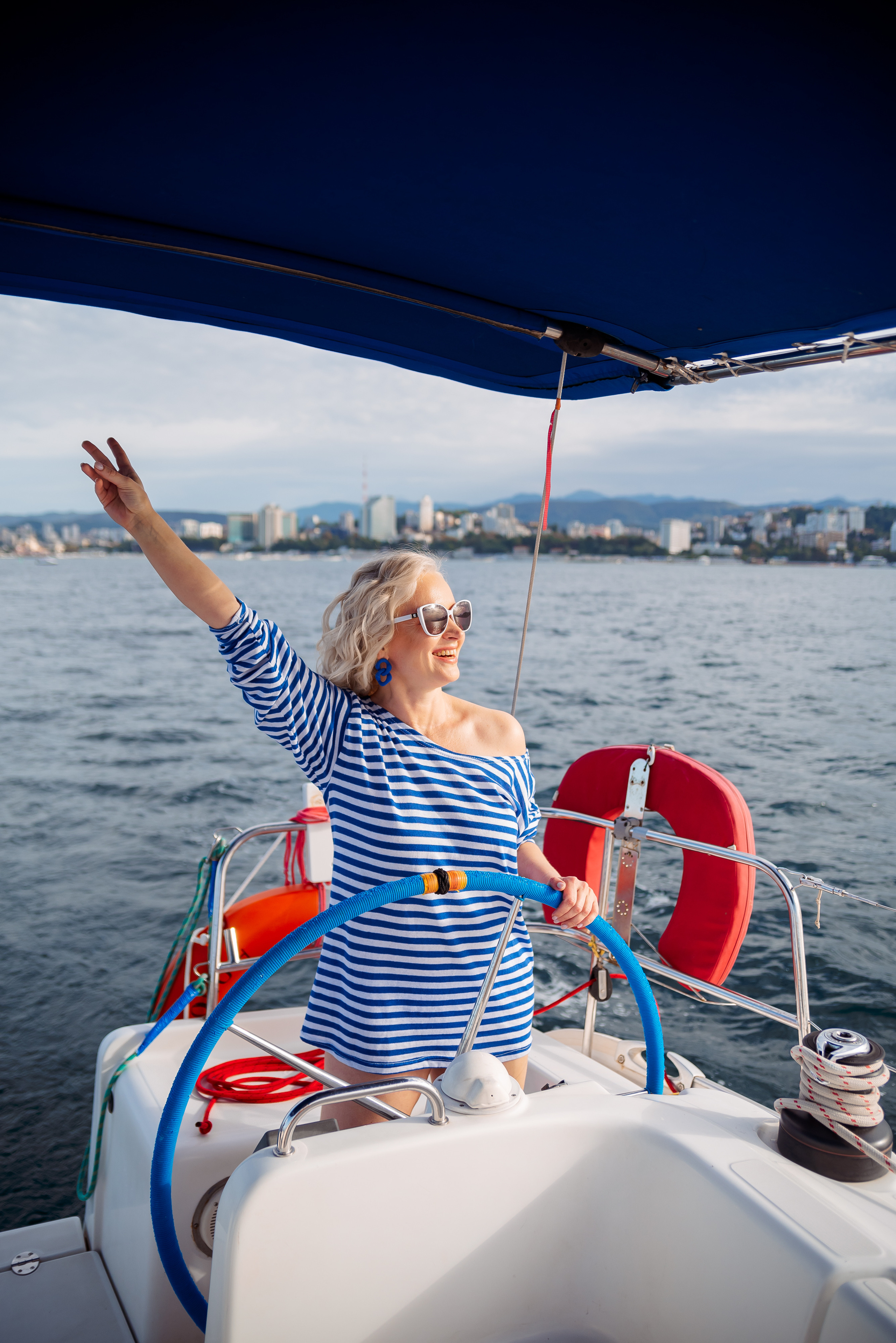 На яхте. Семейный и женский фотограф Лоо Краснодар Сочи Энем Татьяна Трибурт
