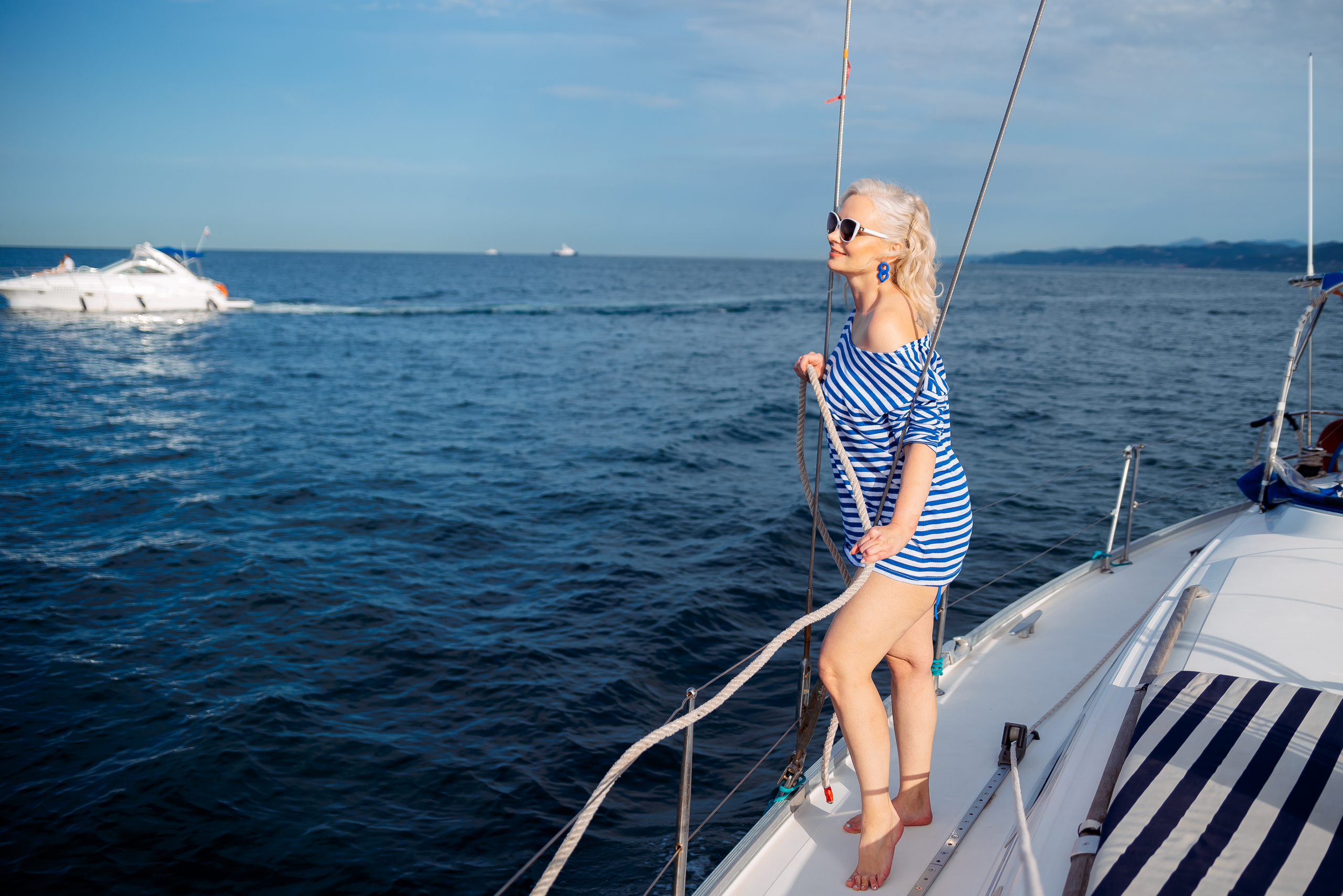 На яхте. Семейный и женский фотограф Лоо Краснодар Сочи Энем Татьяна Трибурт