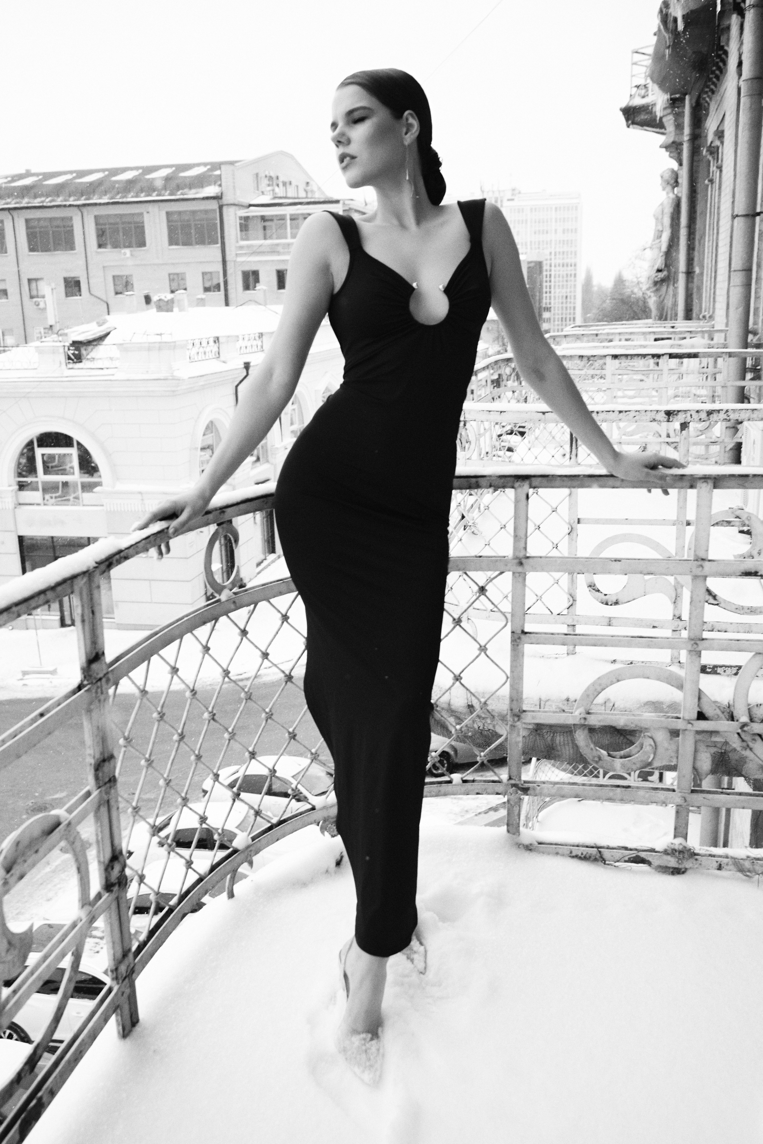 Черно-белая элегантная фотосессия. Анна Потявина. Фотограф Москва