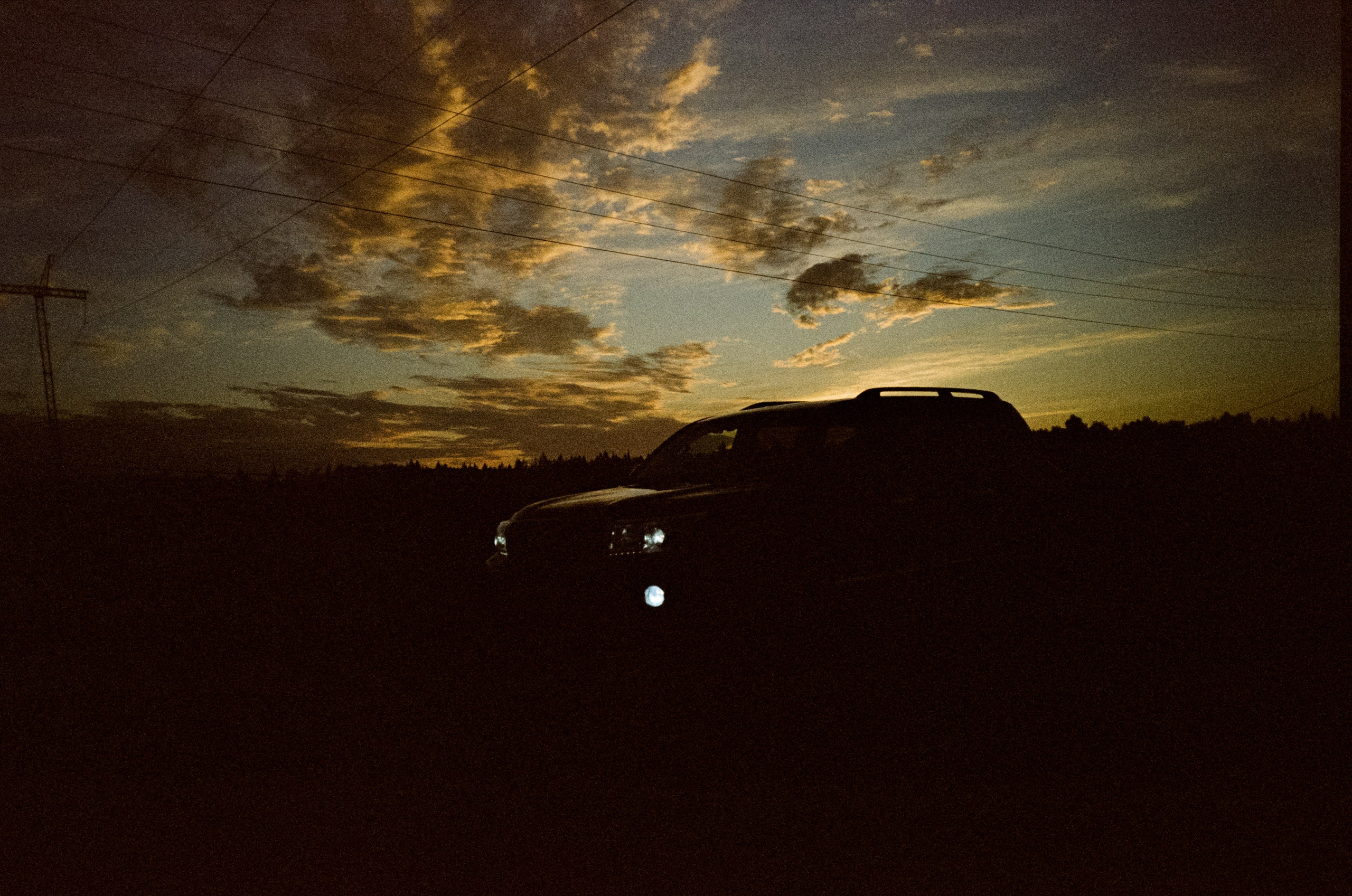 Ricoh MF-1 / Fujifilm X-tra 400 (просрочка) / Закат в Котово