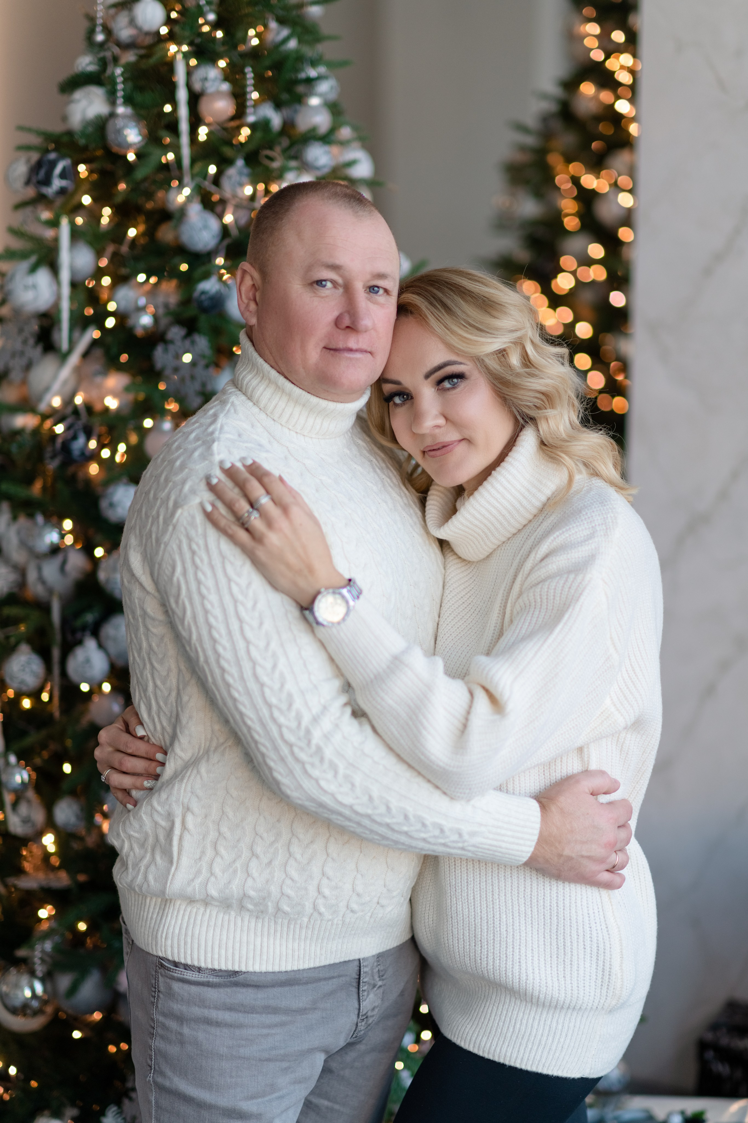 Новогодняя фотосессия для семьи Марины и Виталия. Свадебный и семейный фотограф в Санкт-Петербурге Олеся Еремеева