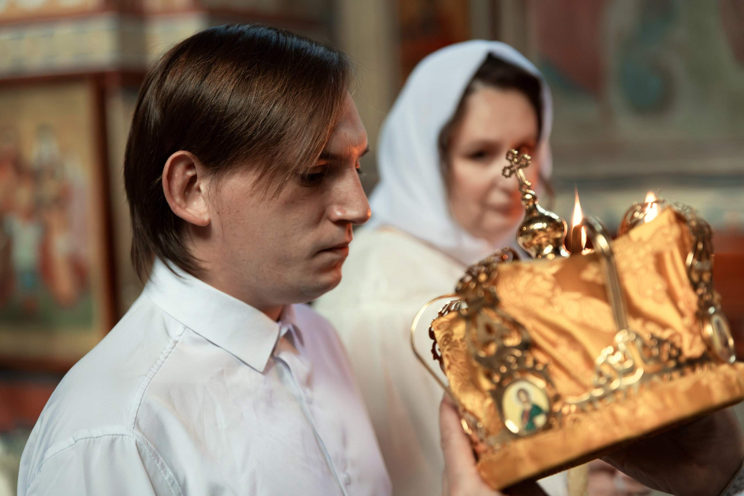 Венчание Владимира и Ольги. ТОП Фотограф на Крещение и Венчание Железногорск Алексей Мещеряков