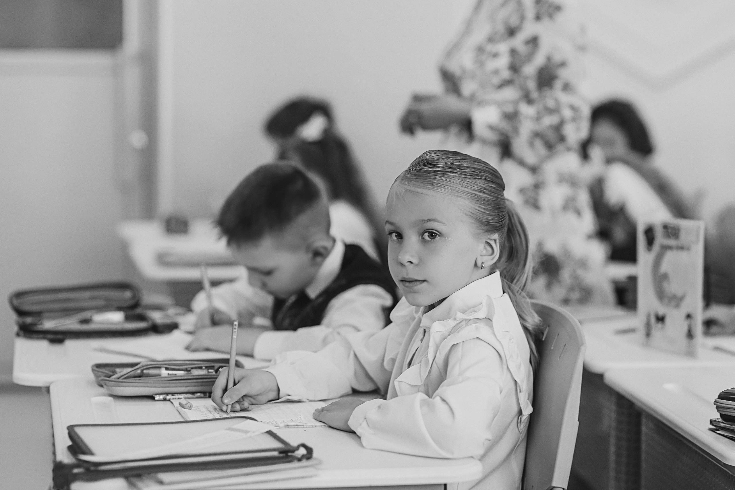 Один день в школе 1 класс. Семейный фотограф Тюмень, фотограф на роды Салмина Мария