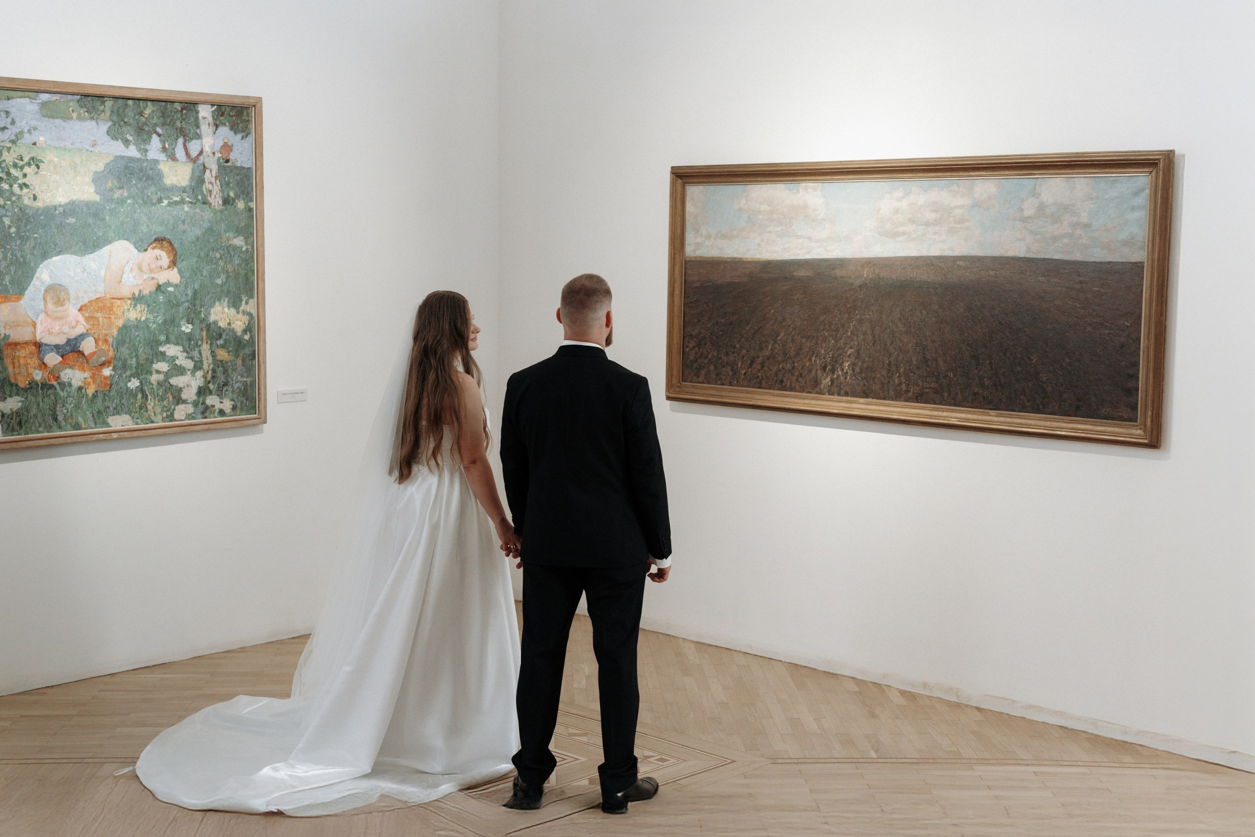 Свадьба Анастасии и Евгения, Картинная галерея, прогулка в лесу. Ресторан «Хлеб и Винотека». Свадебный фотограф в Тамбове Павел Четвертков