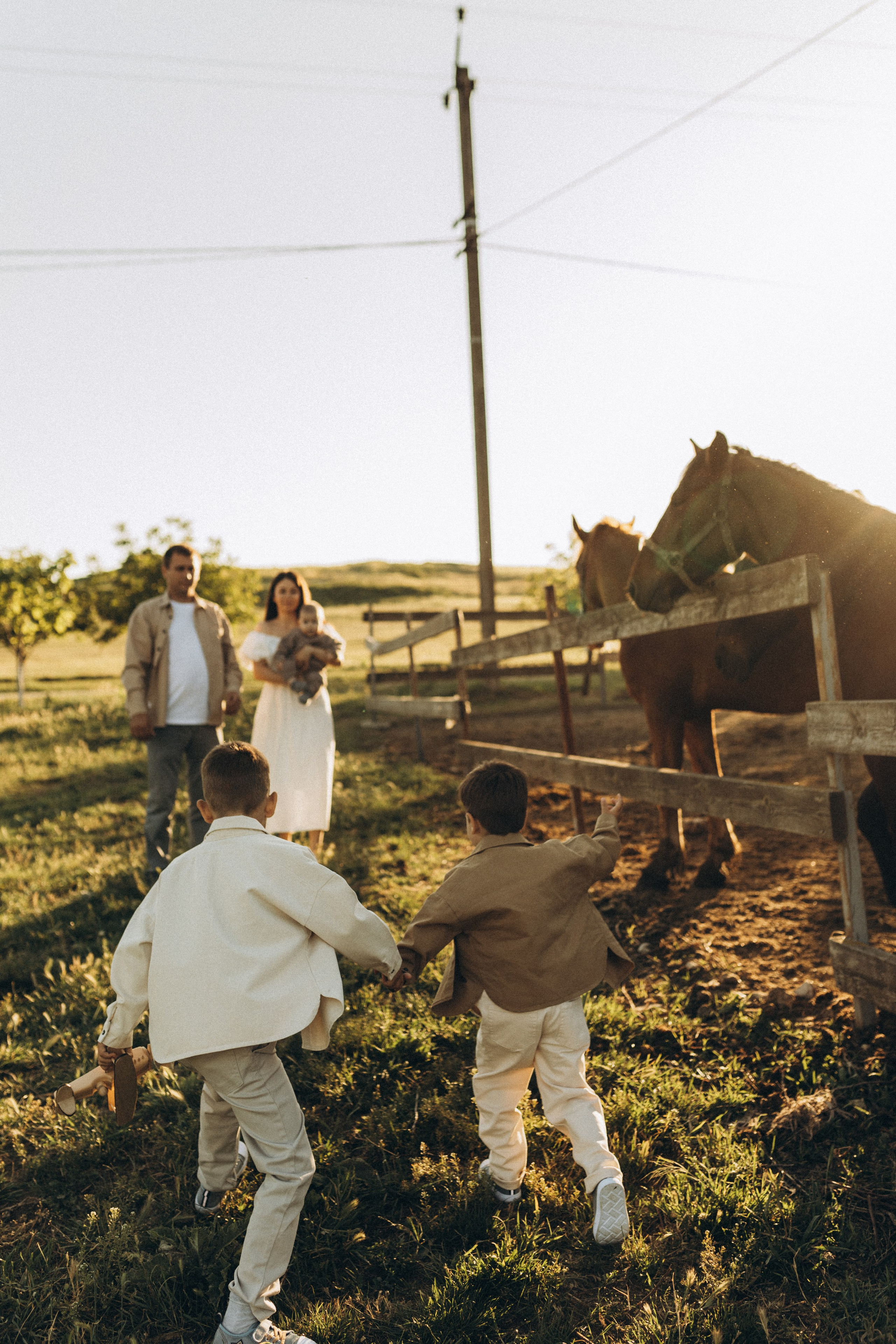Закат на ферме. Семейный фотограф в Новороссийске и Анапе Александра Яковлева