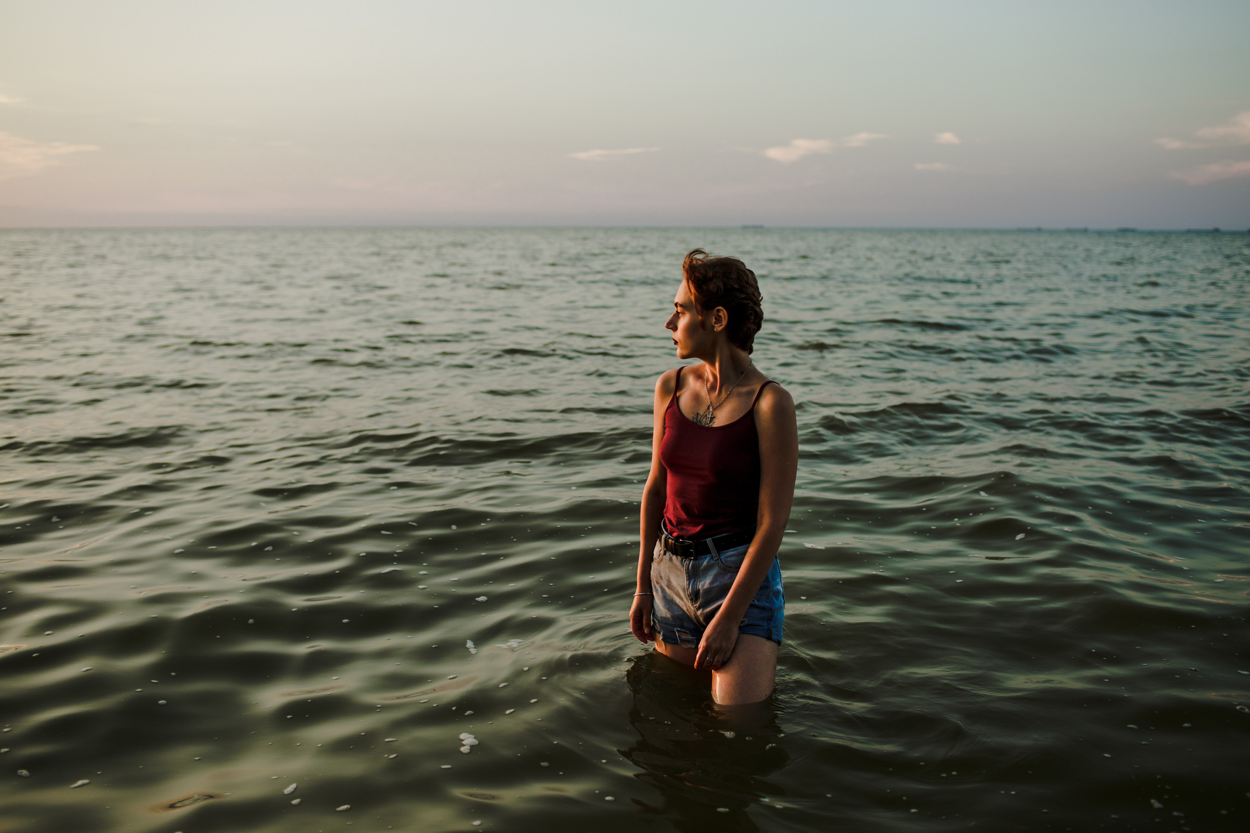 Портрет на море. Свадебный фотограф Кирилл Белый