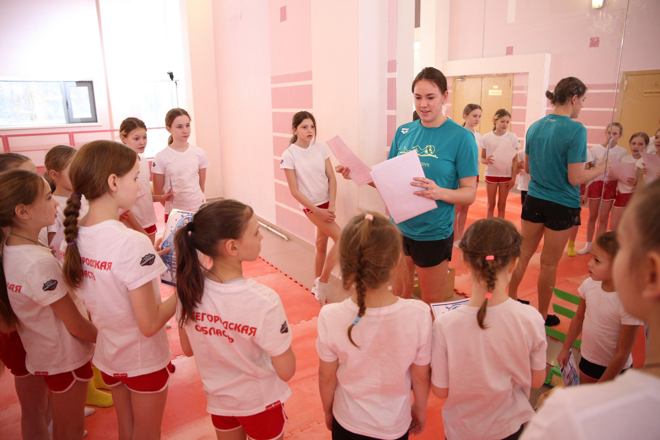 Съемка мастер класса в бассейне, спортивный репортаж. Спортивный фотограф Нижний Новгород