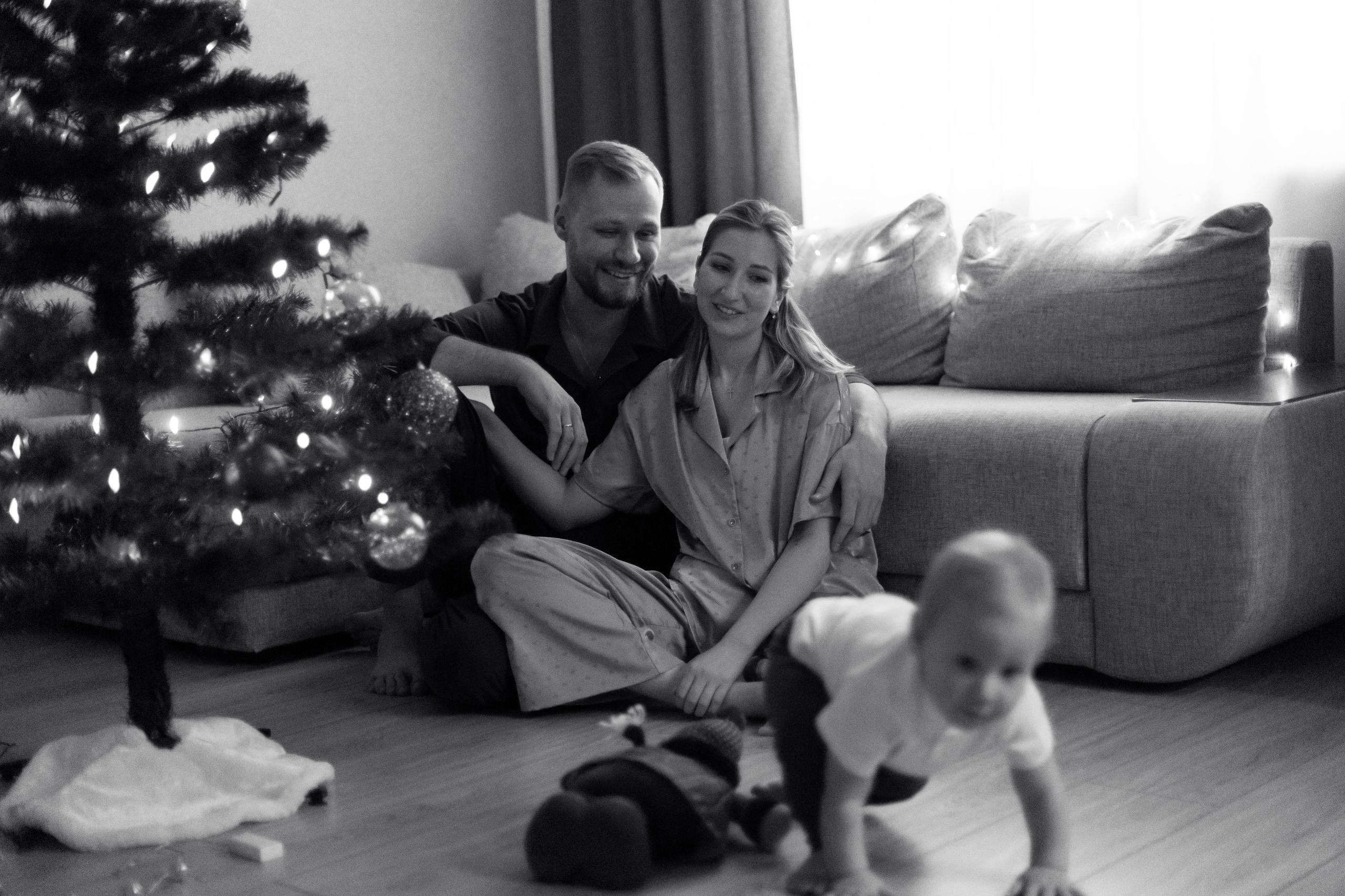 Домашняя новогодняя фотосессия. Семейный и портретный фотограф в Москве Елена Флегант