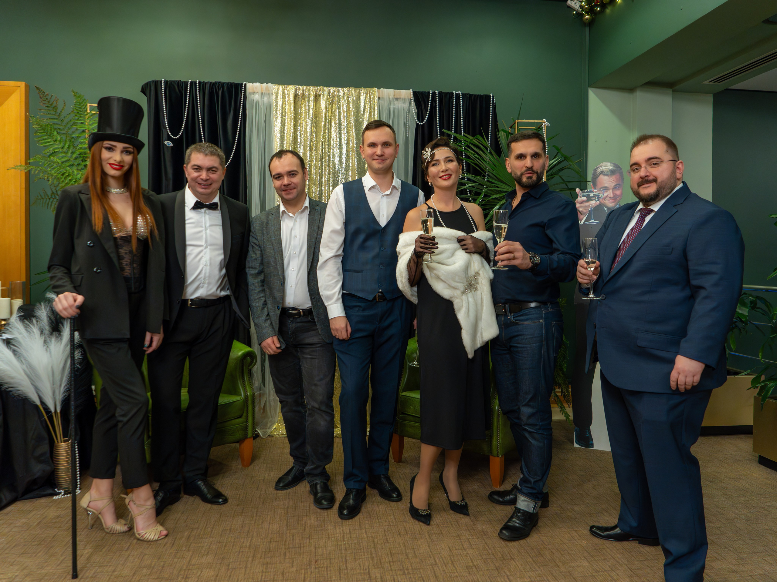 Новый год в стиле Great Gatsby. Репортажный фотограф в Красной Поляне и Сочи Павлюченко Екатерина