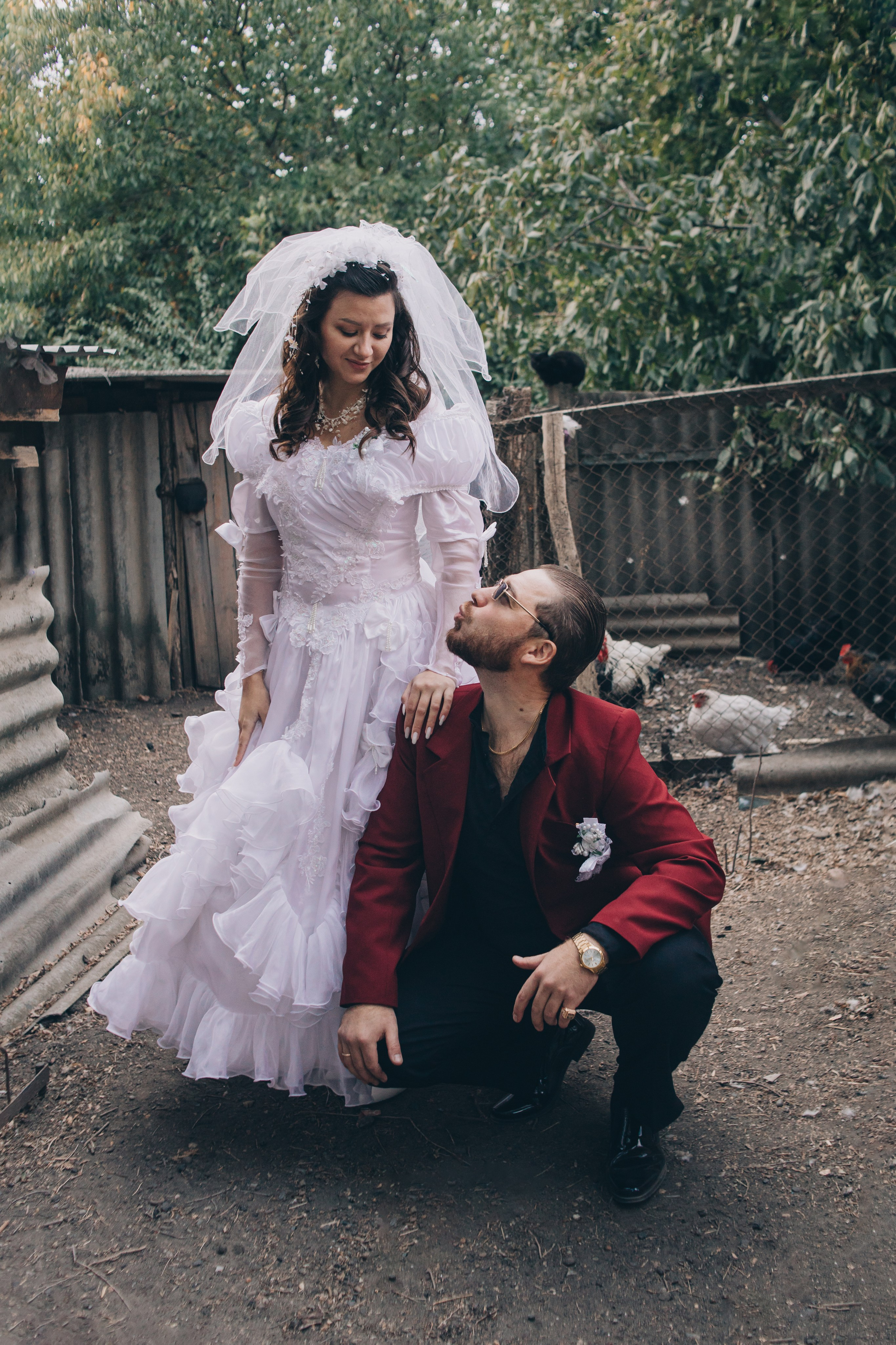 Свадебная фотосессия в стиле 90-х. Свадебный и семейный фотограф в Краснодарском крае Мария Данилкина