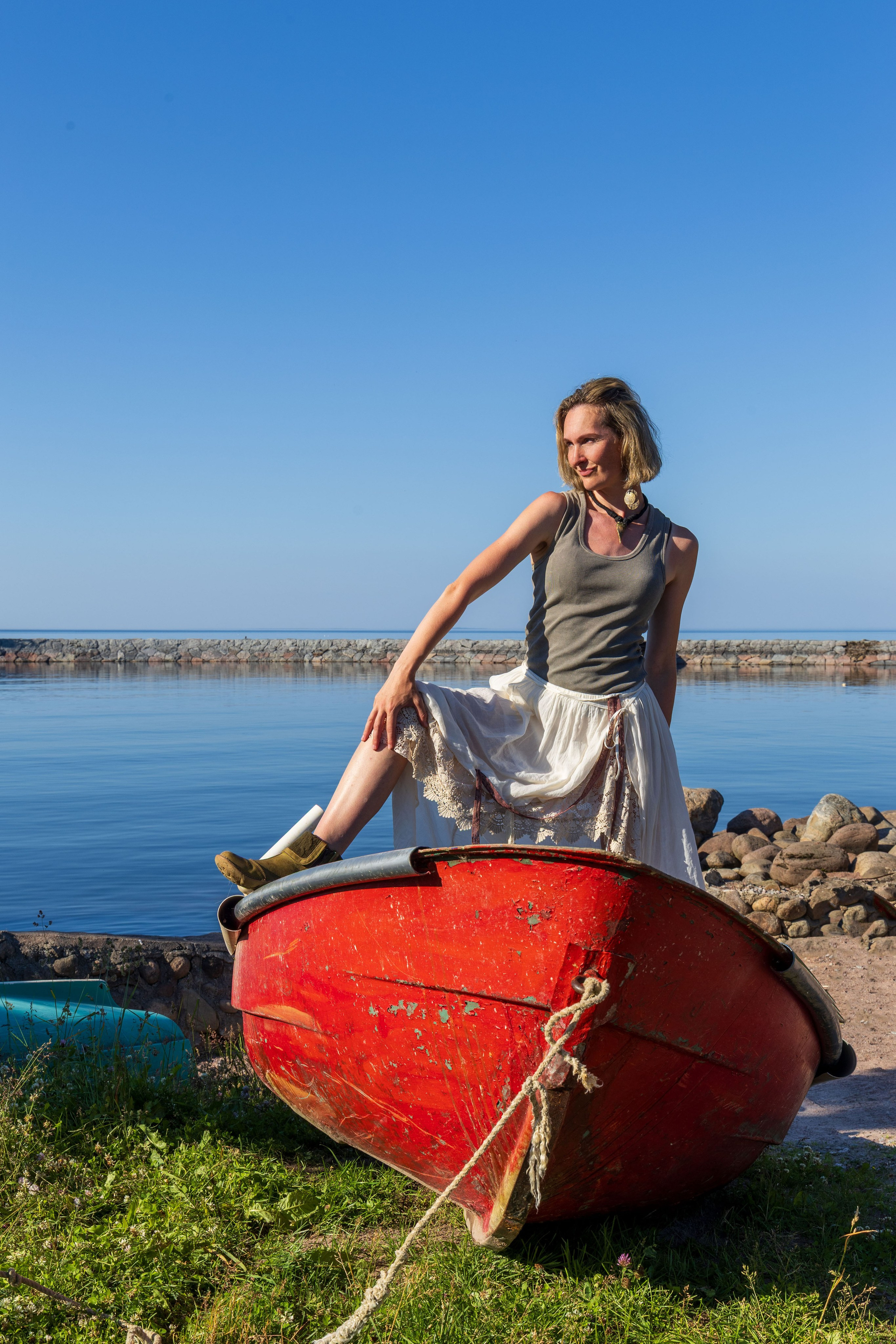 Юля на маяке. Портретный и семейный фотограф Санкт-Петербург