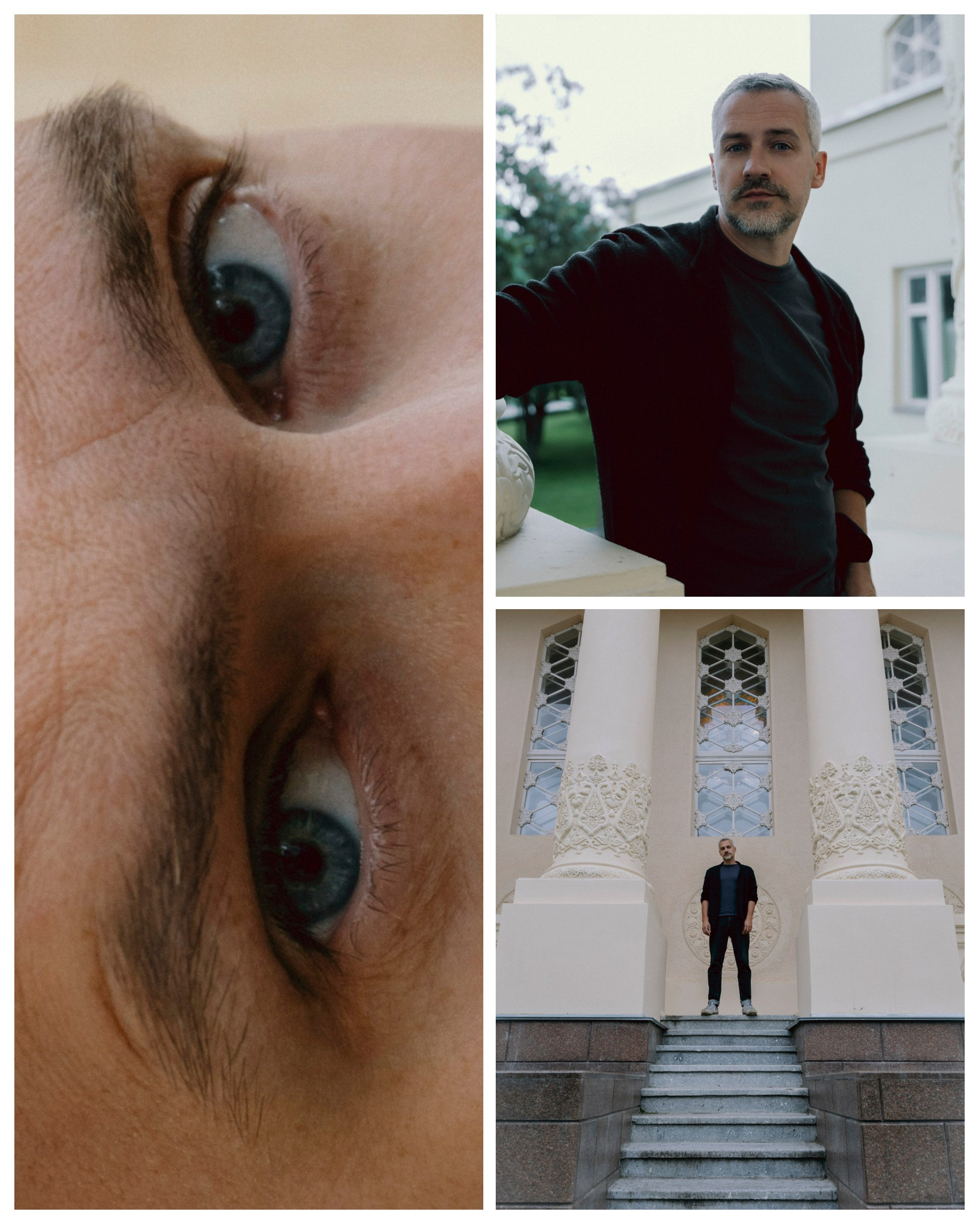 голубые глаза мужчины