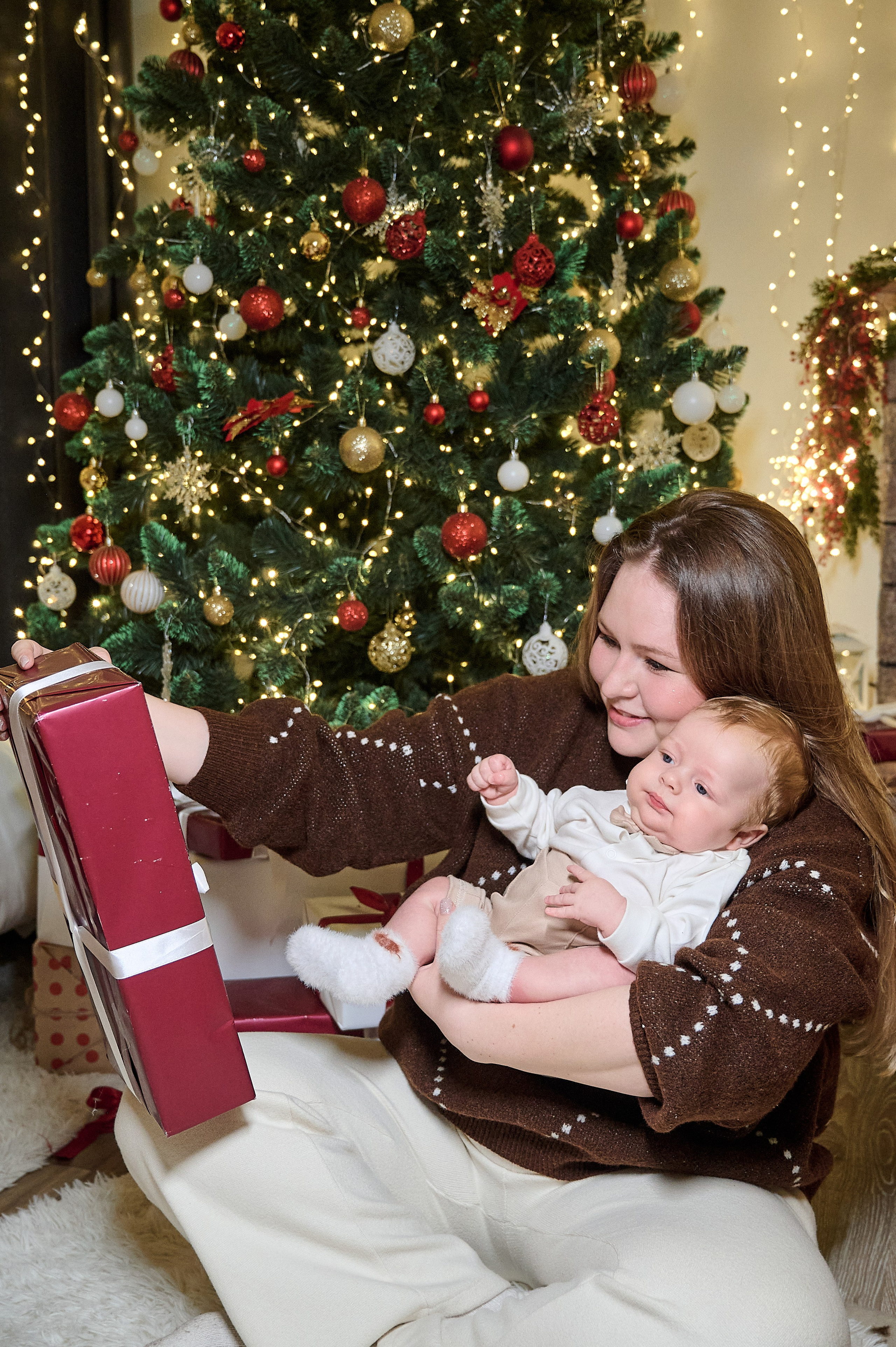 Новогодняя семейная фотосессия в Новокузнецке — семья Фетисовых