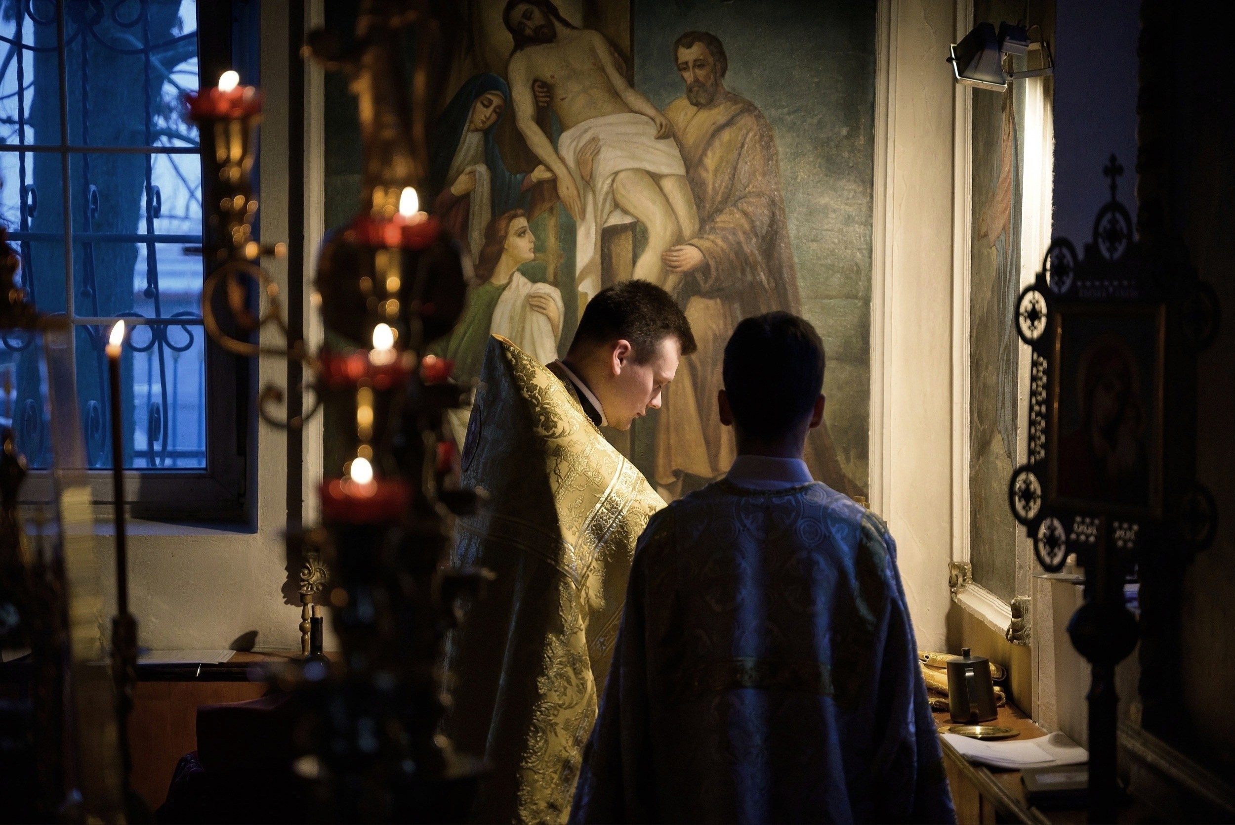 Антон и Татьяна Денисенко — В храме