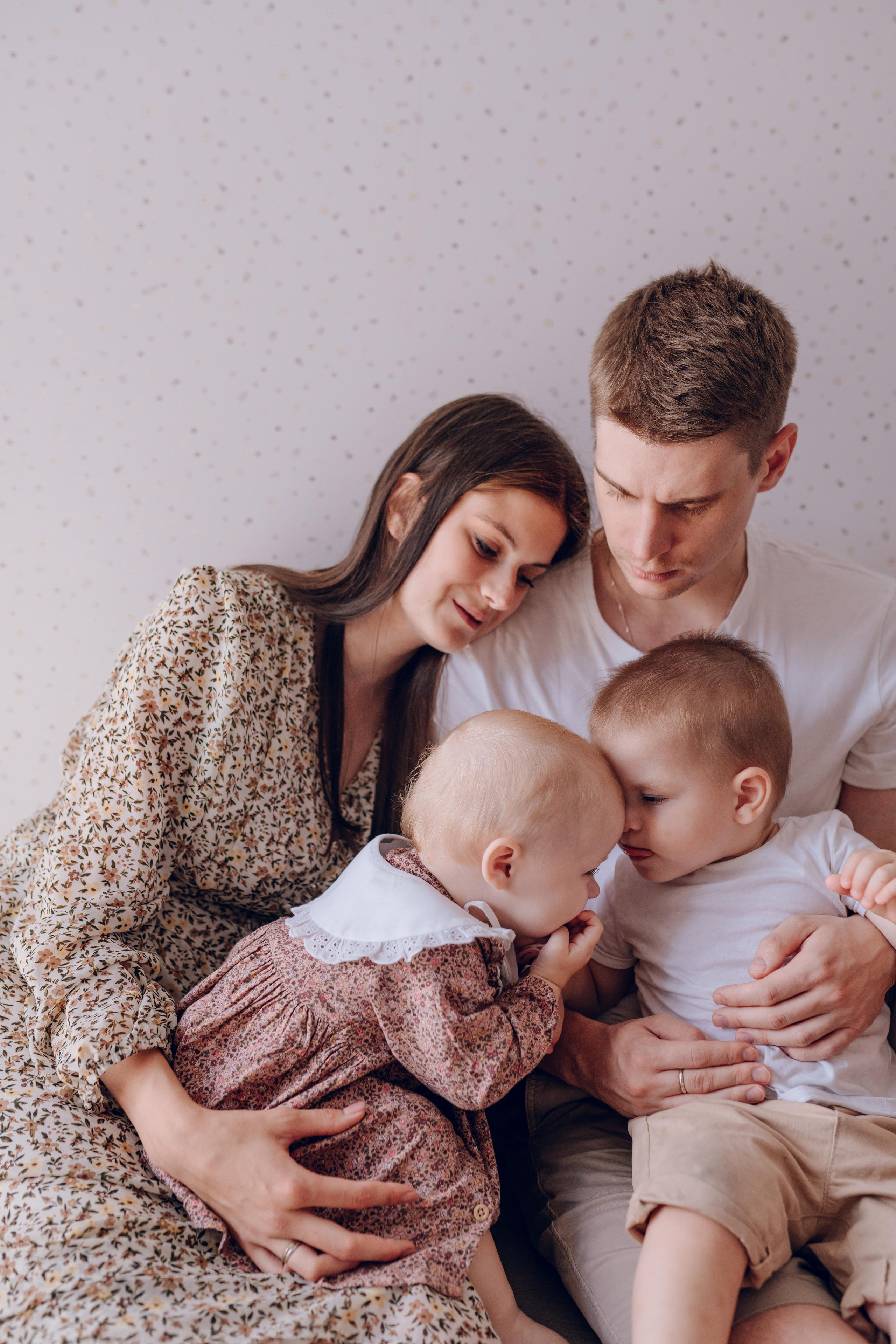 Аня, Антон, Андрей и Саша. Семейный фотограф в Москве Лилия Лебедева