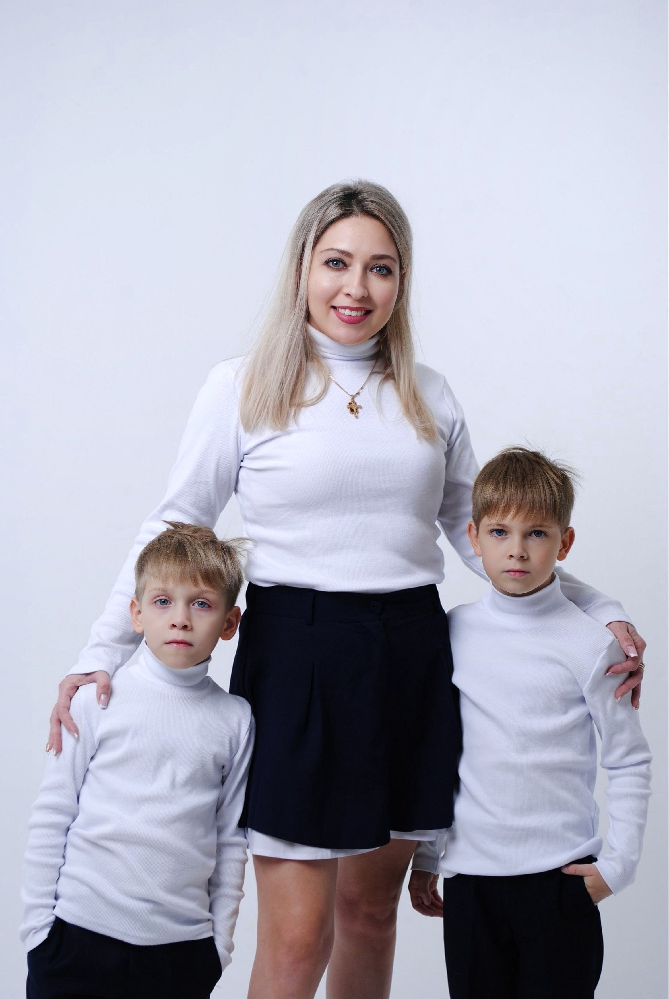 Оксана и сыновья. Фотограф Мария Мусаелян