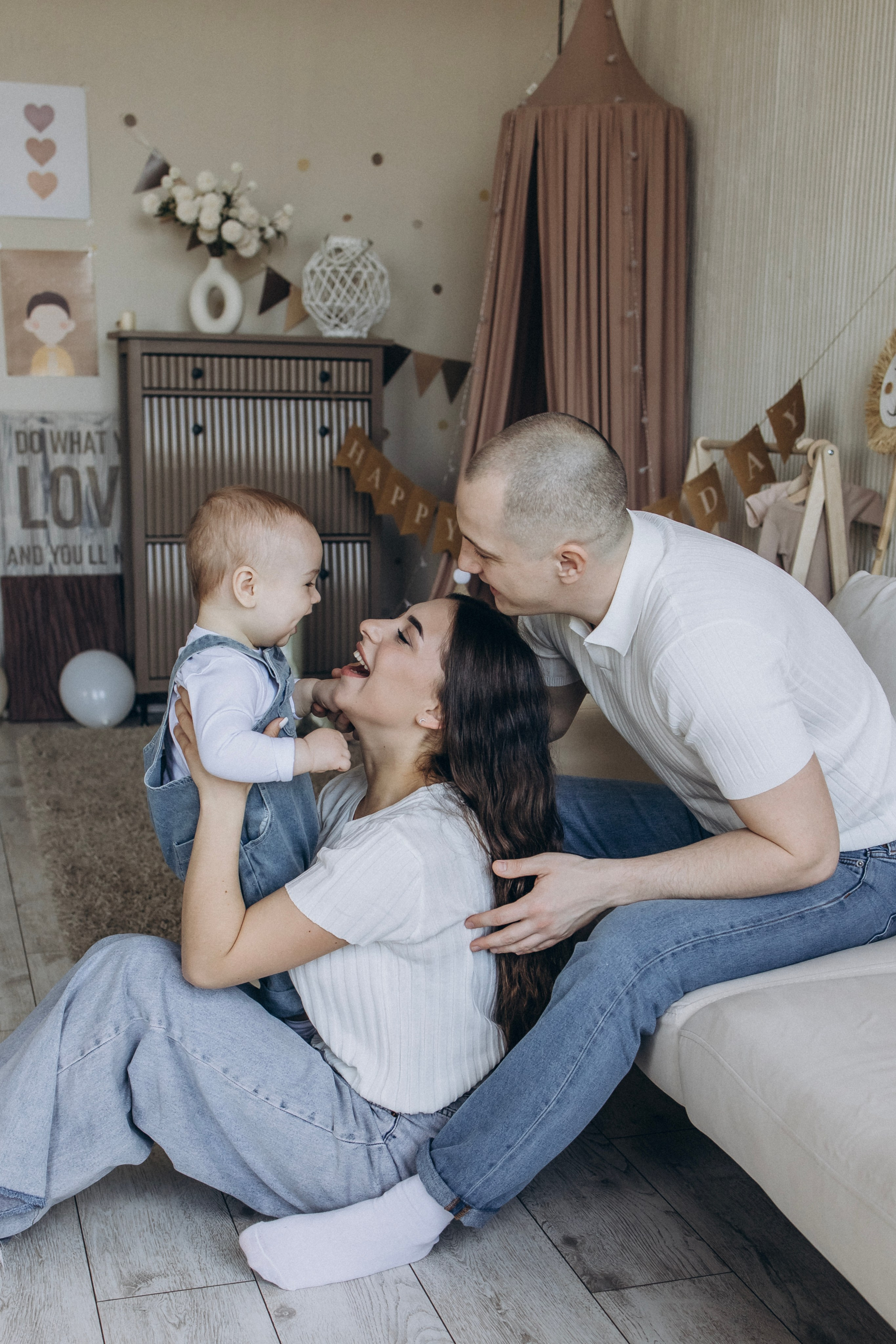 Фотосессия на годик. Ньюборн фотограф в Москве Чернова Анна — профессиональные фотосессии новорожденных в Москве на дому