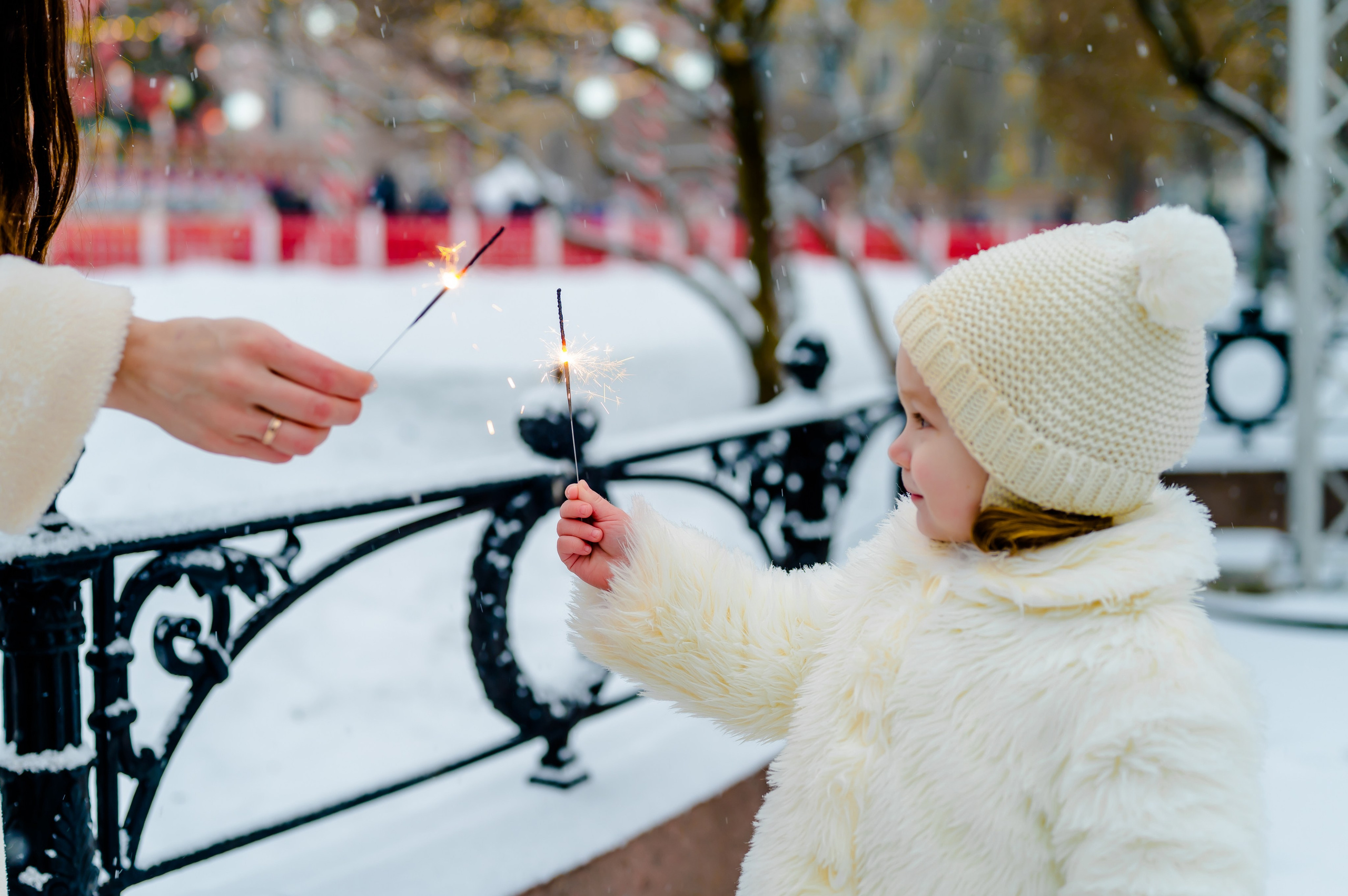Новогодняя фотосессия на Манежной площади. Свадебный и семейный фотограф Евгения Кононова