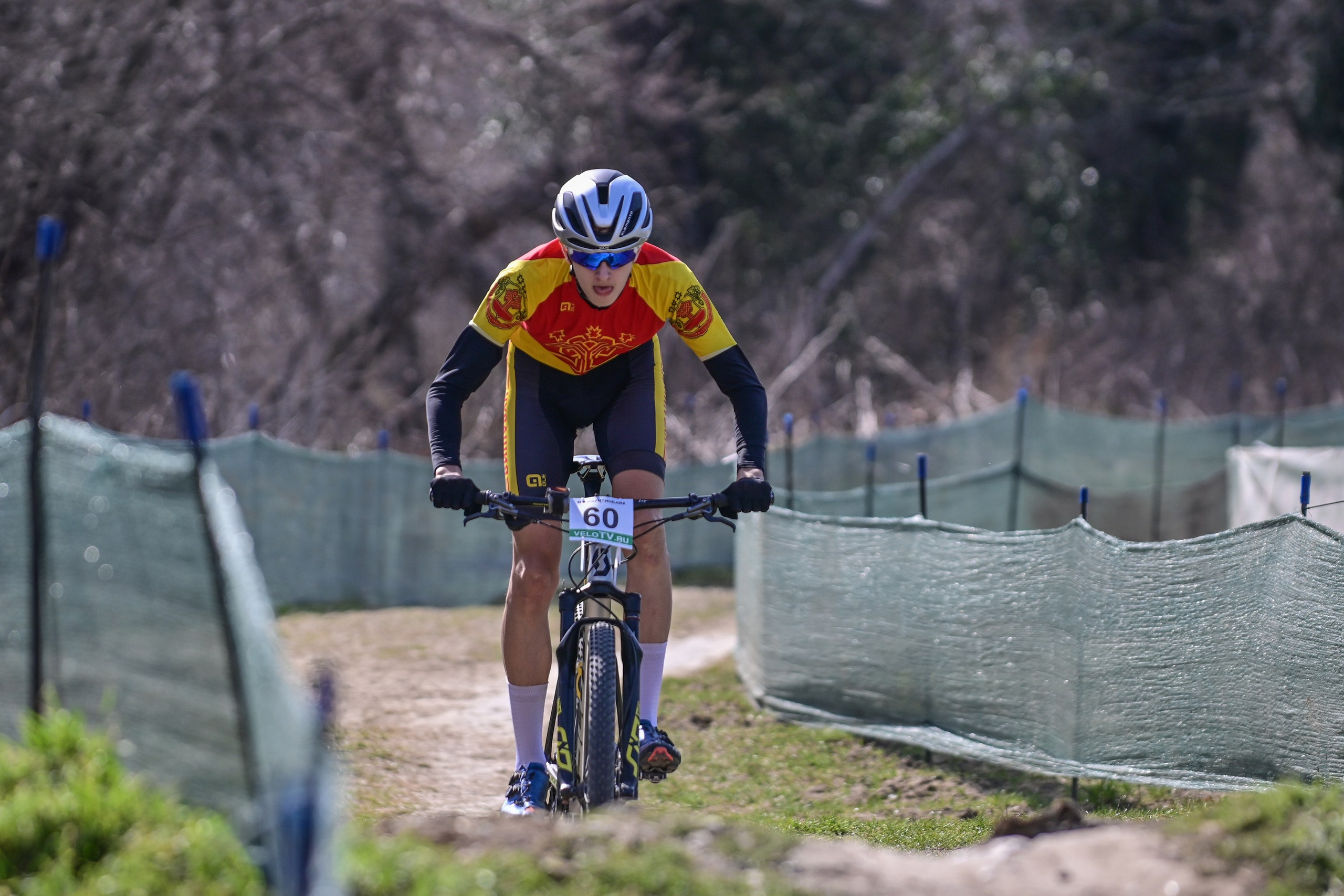 Маунтинбайк, кросс-кантри в Архипо-Осиповке 16 марта 2025. Спортивный фотограф, фотожурналист Павел Ларькин