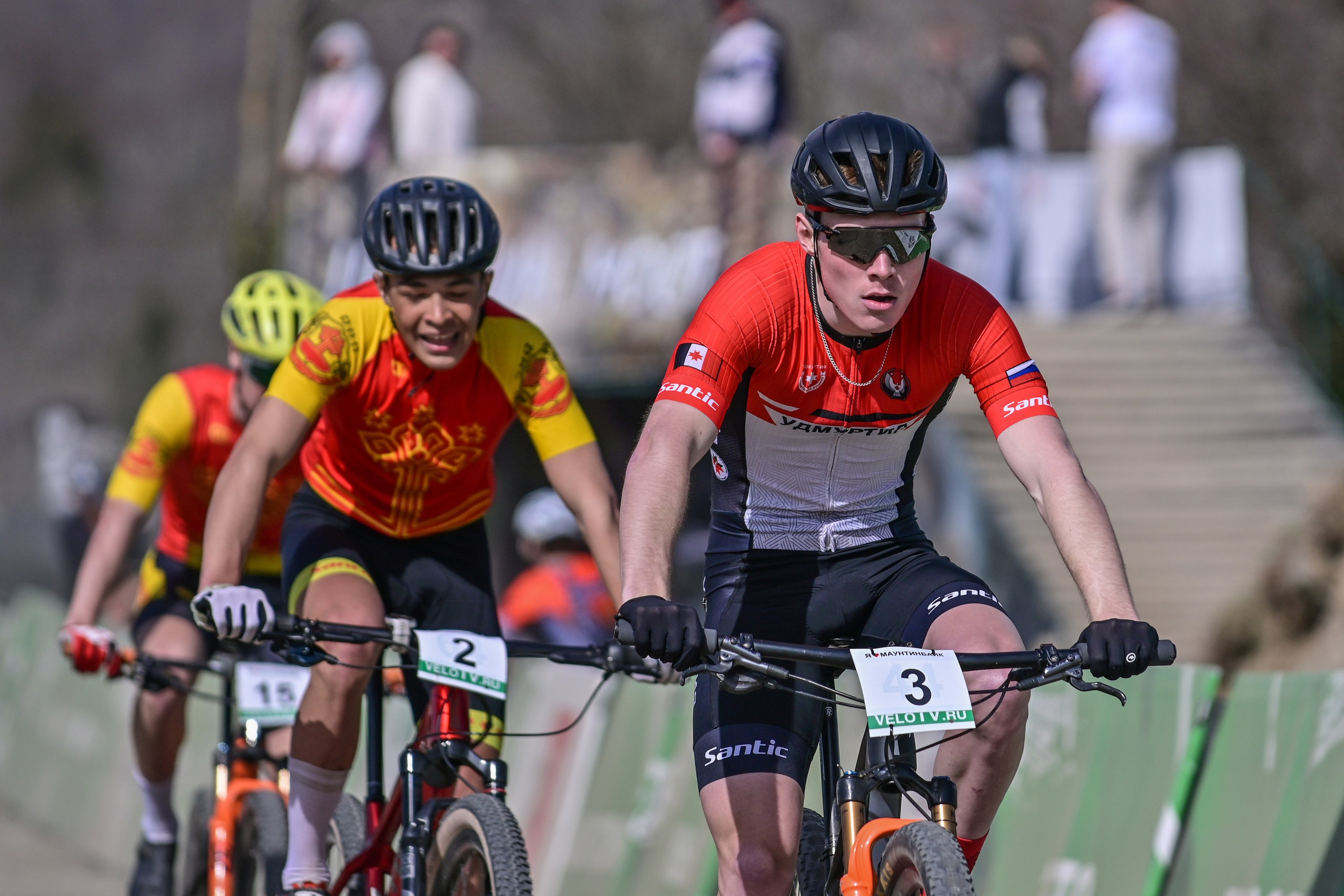 Маунтинбайк, кросс-кантри в Архипо-Осиповке 16 марта 2025. Спортивный фотограф, фотожурналист Павел Ларькин