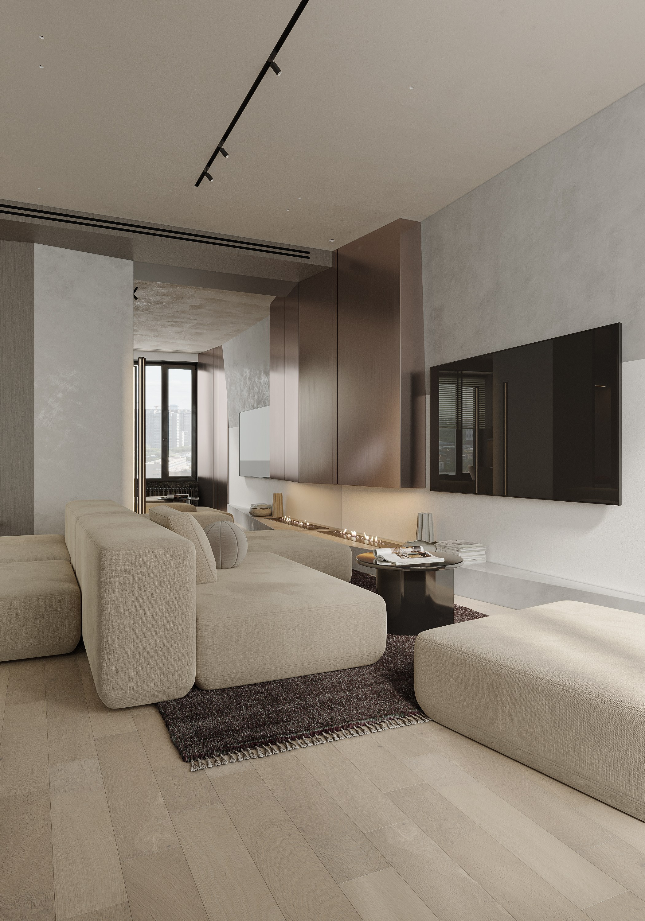 Квартира для L+D Archatelier. 3D визуализация интерьера и архитектурной среды