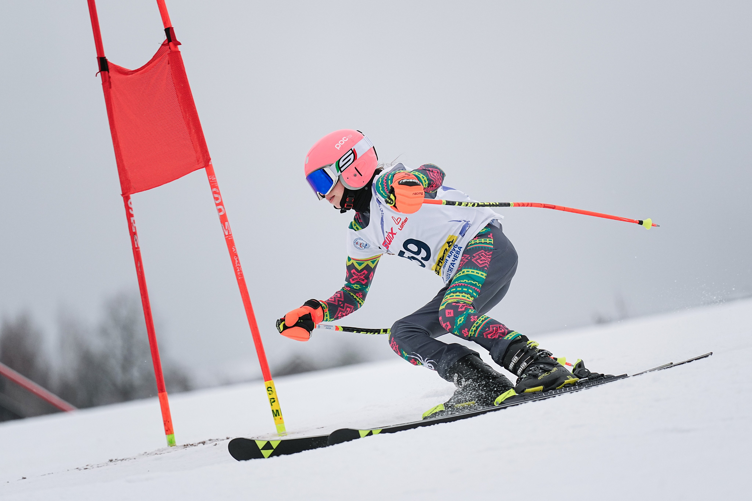 Горные лыжи. Первенство Центрального Федерального Округа. GS U14 Шуколово. Фотограф Студитский Евгений