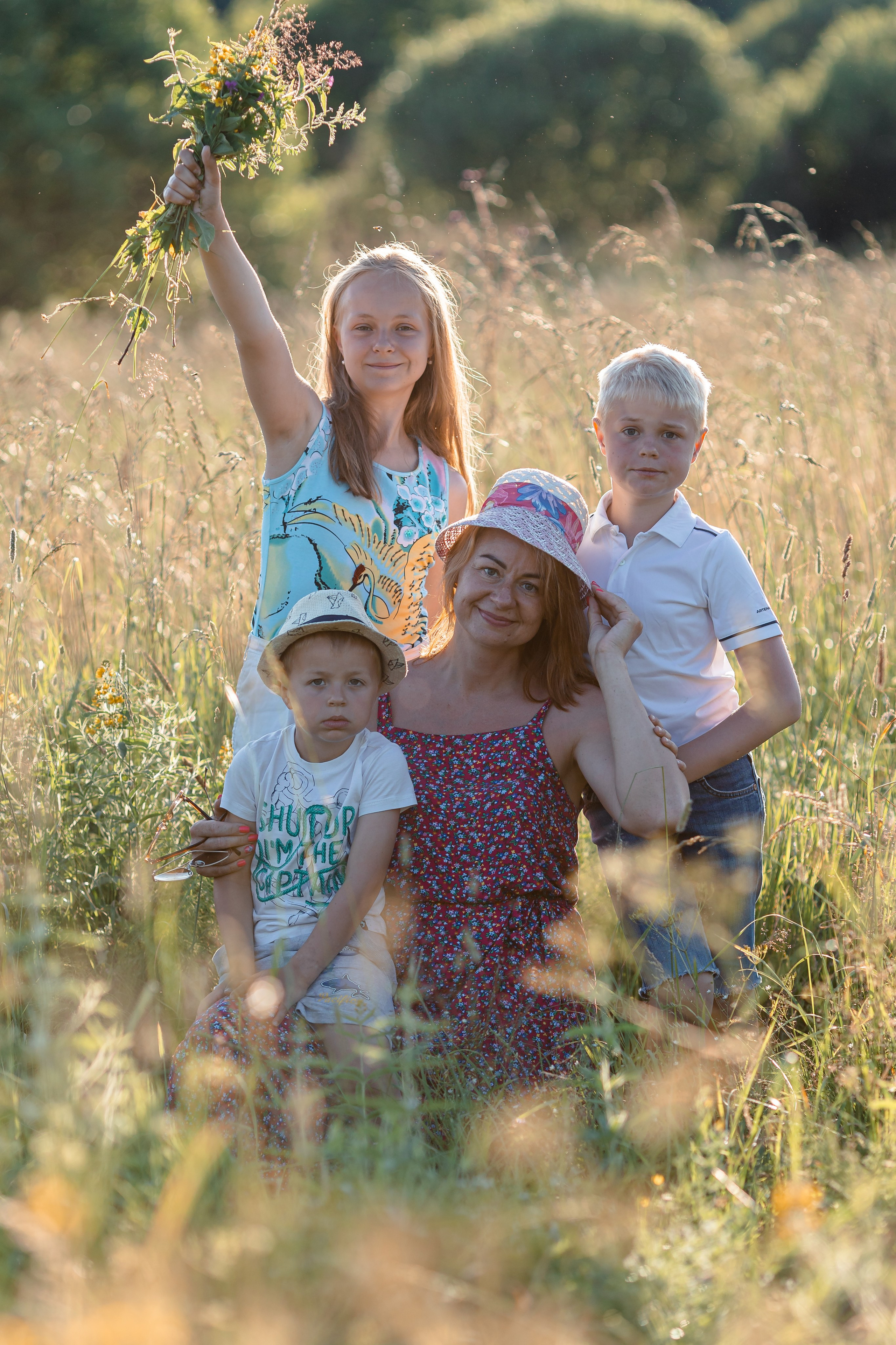 Семейная фотосессия на закате. Ирина Носова - семейный и детский фотограф