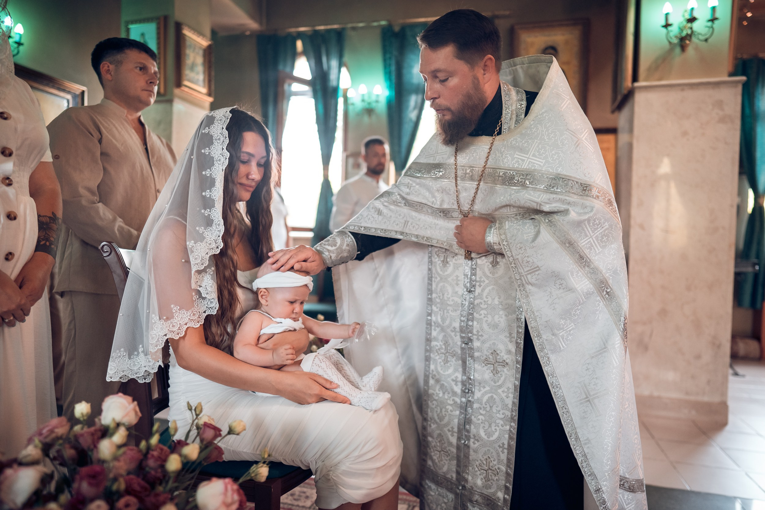 Крещение в храме Прп.Сергия Радонежского с. Орлиное. Церковный фотограф Севастополь