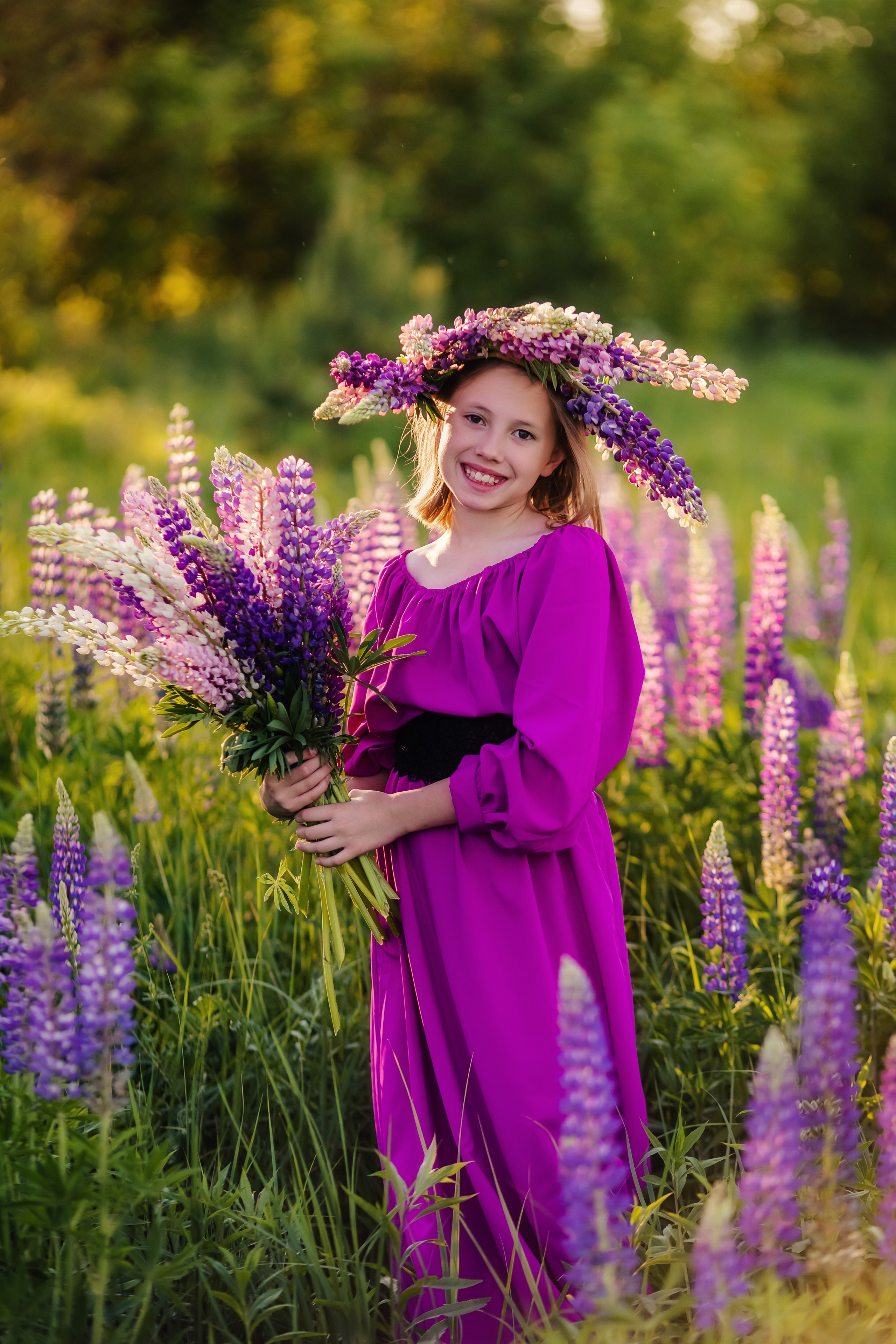 Фотосессия в люпинах. Галина Шарапова Детский и семейный фотограф Москва
