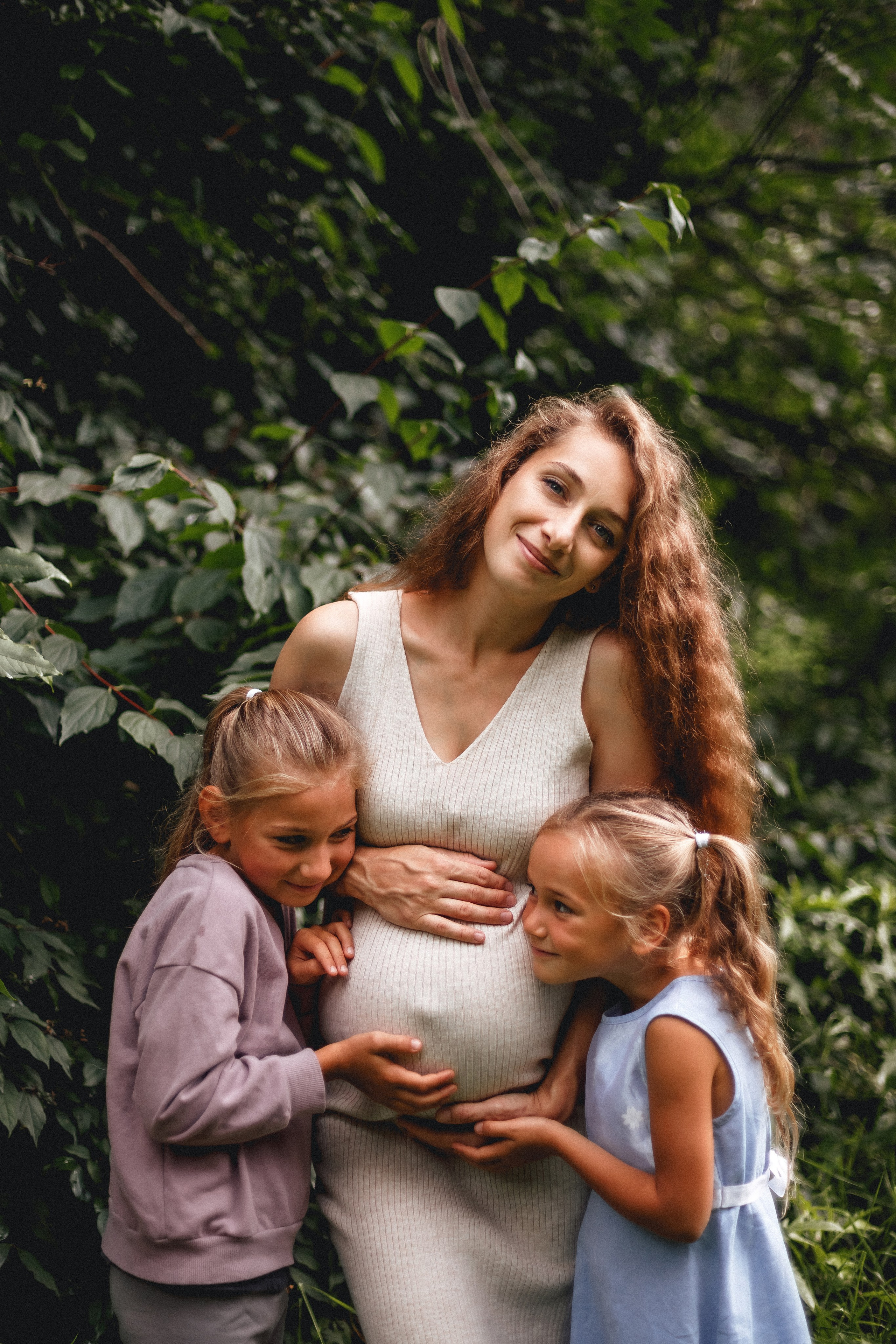 Настя и дочери. Домашняя съёмка. Фотограф в Москве Базанова Дарья