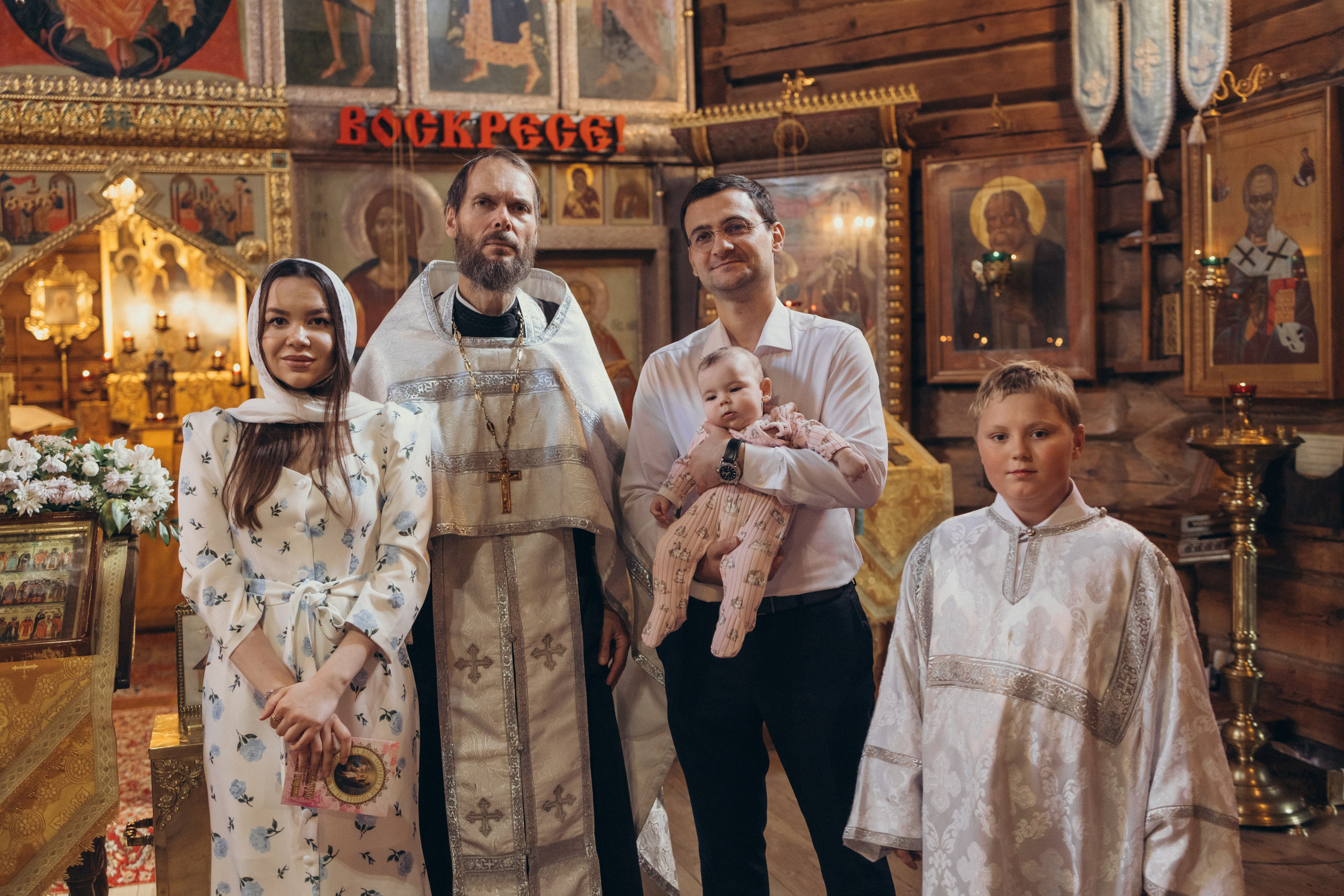 Крещение Машеньки. Семейный фотограф в Москве Валерия Ходько