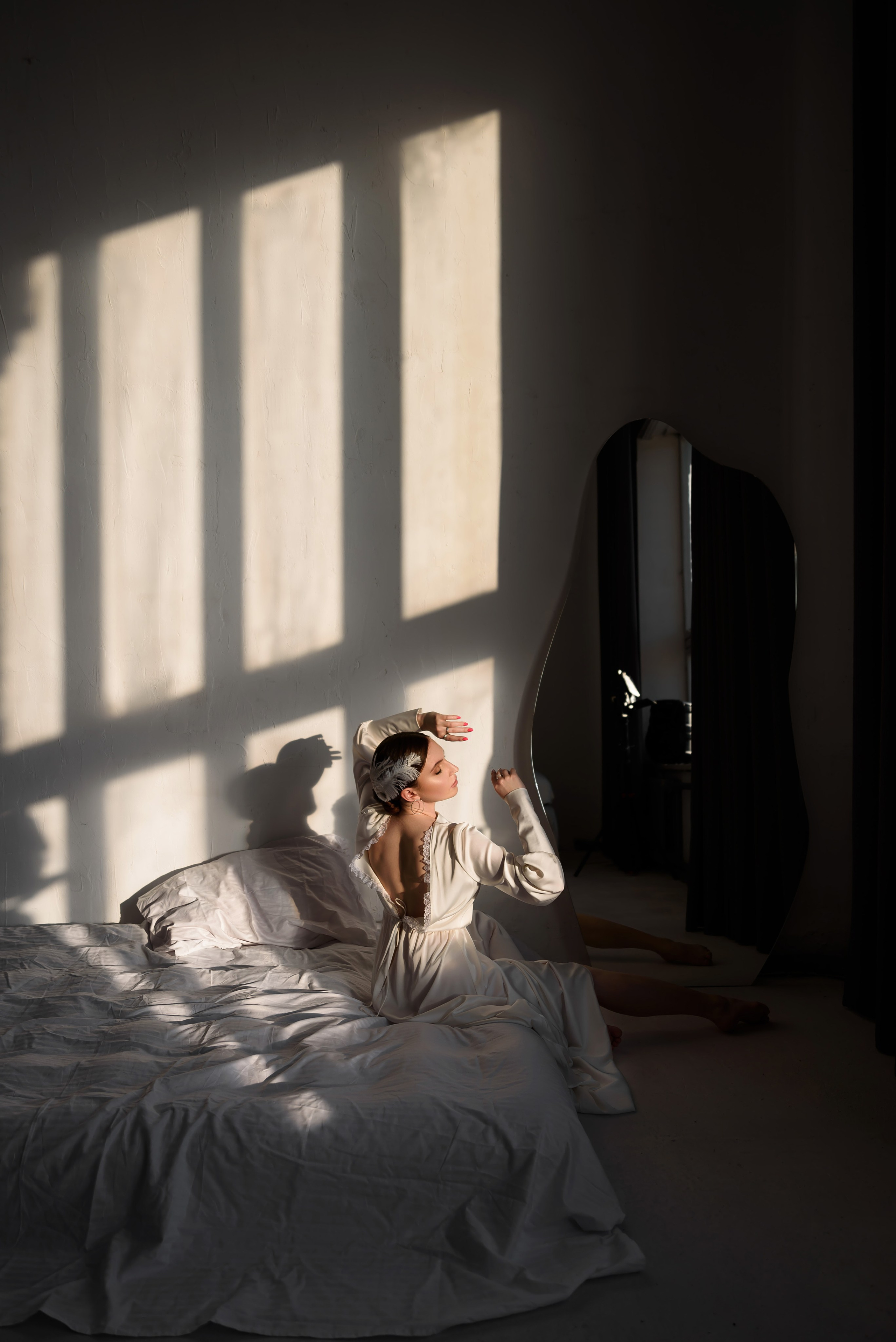 закат в фотостудии красивый свет