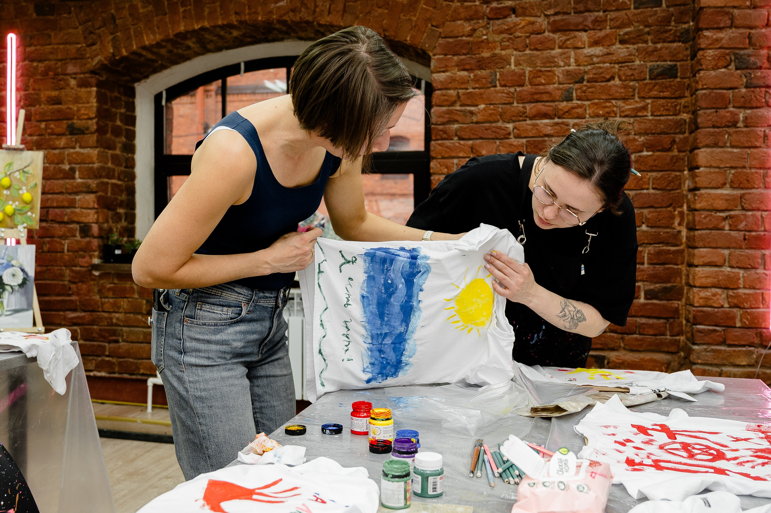 Детский День рождения. Мк роспись футболок. Alice_insomnia