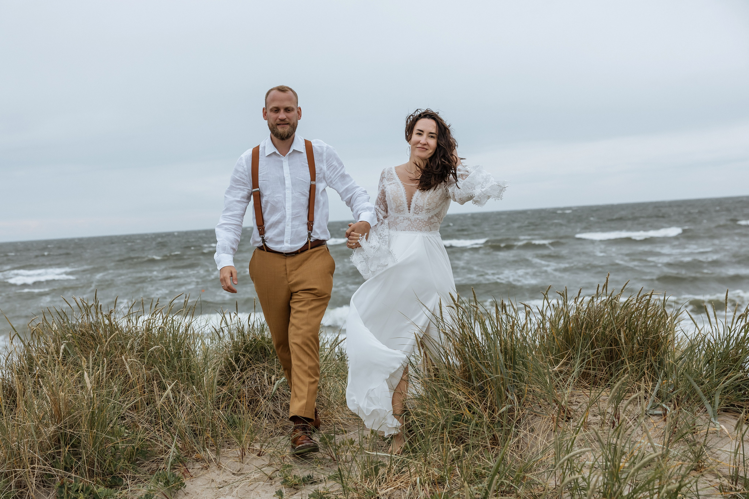 Свадебная съемка на море. Свадебный фотограф  Калининград | Москва