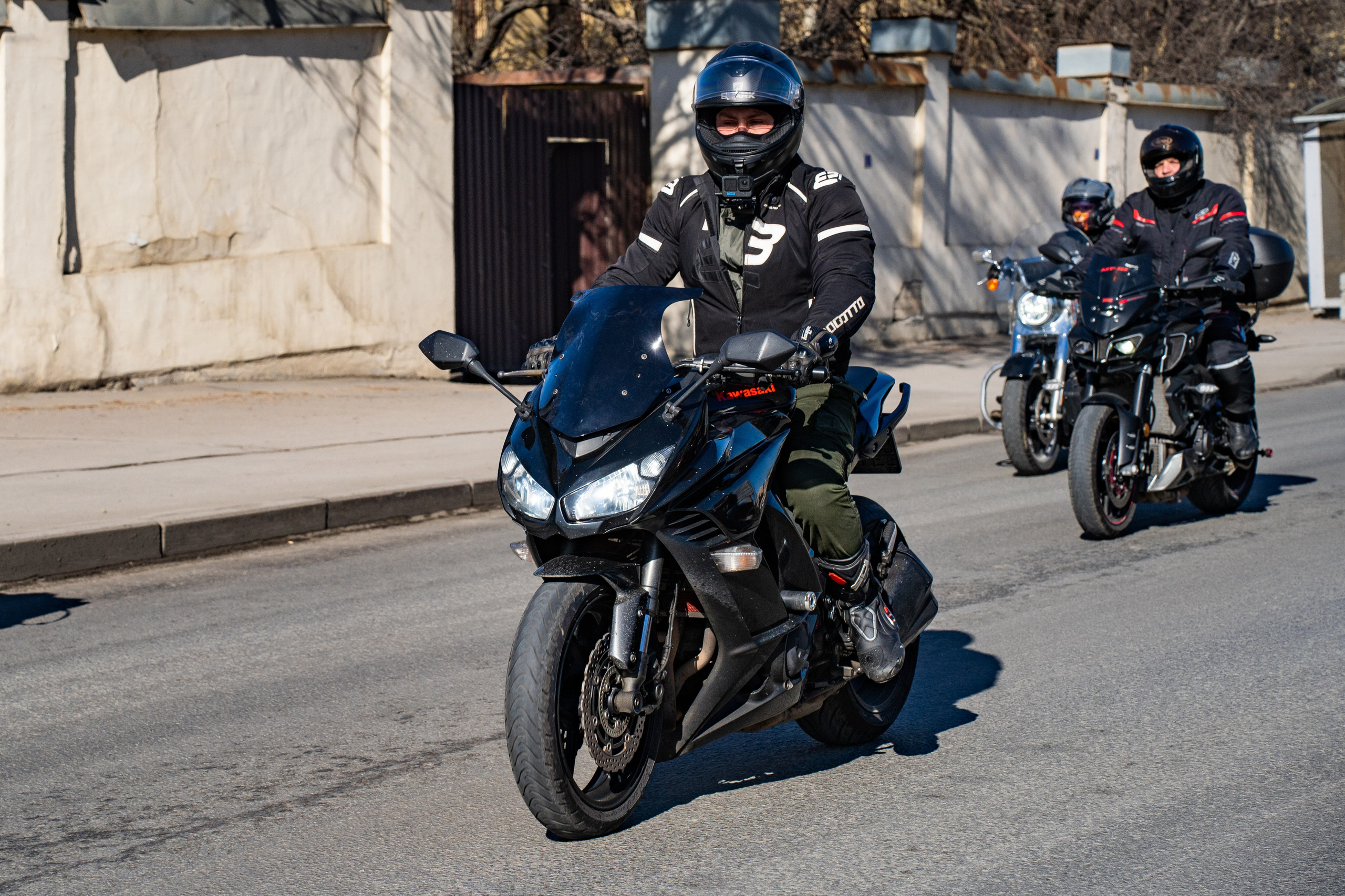 Весенний прохват мотоклуба Normans Riders MC. Концертный и репортажный фотограф в Санкт-Петербурге Слава Пахомов